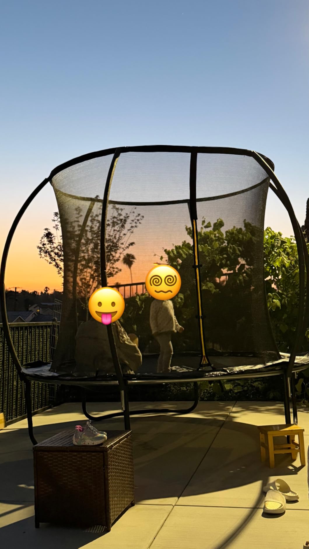 JELENS Trampoline 8FT 10FT 12FT 14FT 15FT 16FT, Recreational Trampolines with Enclosure Net, Outdoor Anti-Rust Trampolines for Kids and Adults, ASTM Approved customer photo 1