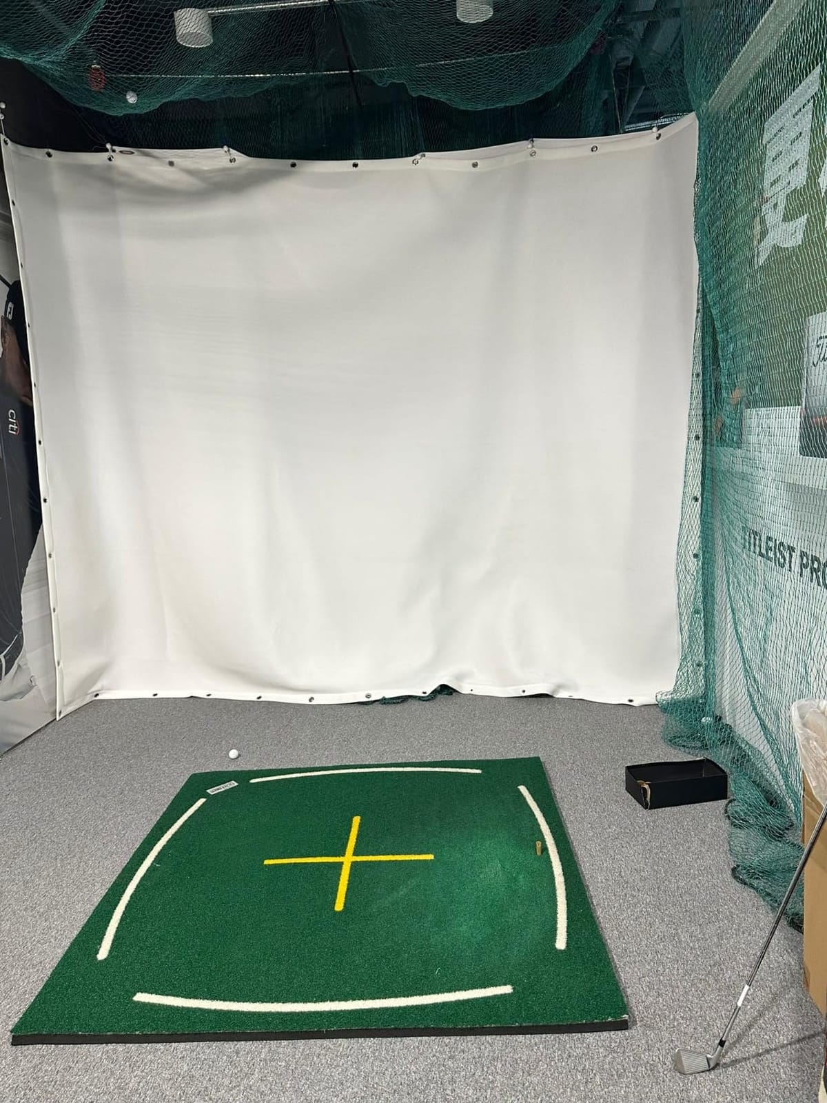 Golf Simulator Impact Screen, Premium Triple Layer Launch Monitor Projector Screen with HD Visuals, Indoor Practice Screen for Enclosure and Net, Hitting Screen with Grommets & Bungee Cords customer photo 2