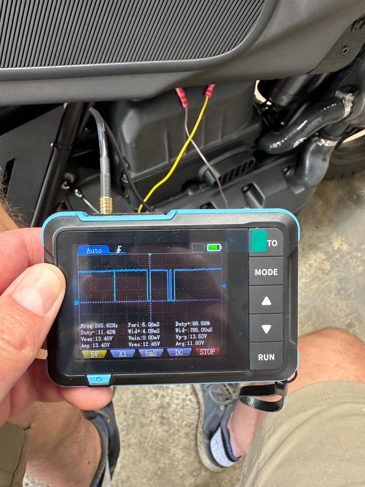 FNIRSI DSO153 2-in-1 1MHz Handheld Oscilloscope DDS Signal Generator | 5MS/s Sampling Automotive Oscilloscope with 2.8'' TFT, One-Click Auto, Trigger Function Auto/Normal/Single for DIY Electronics customer photo 2