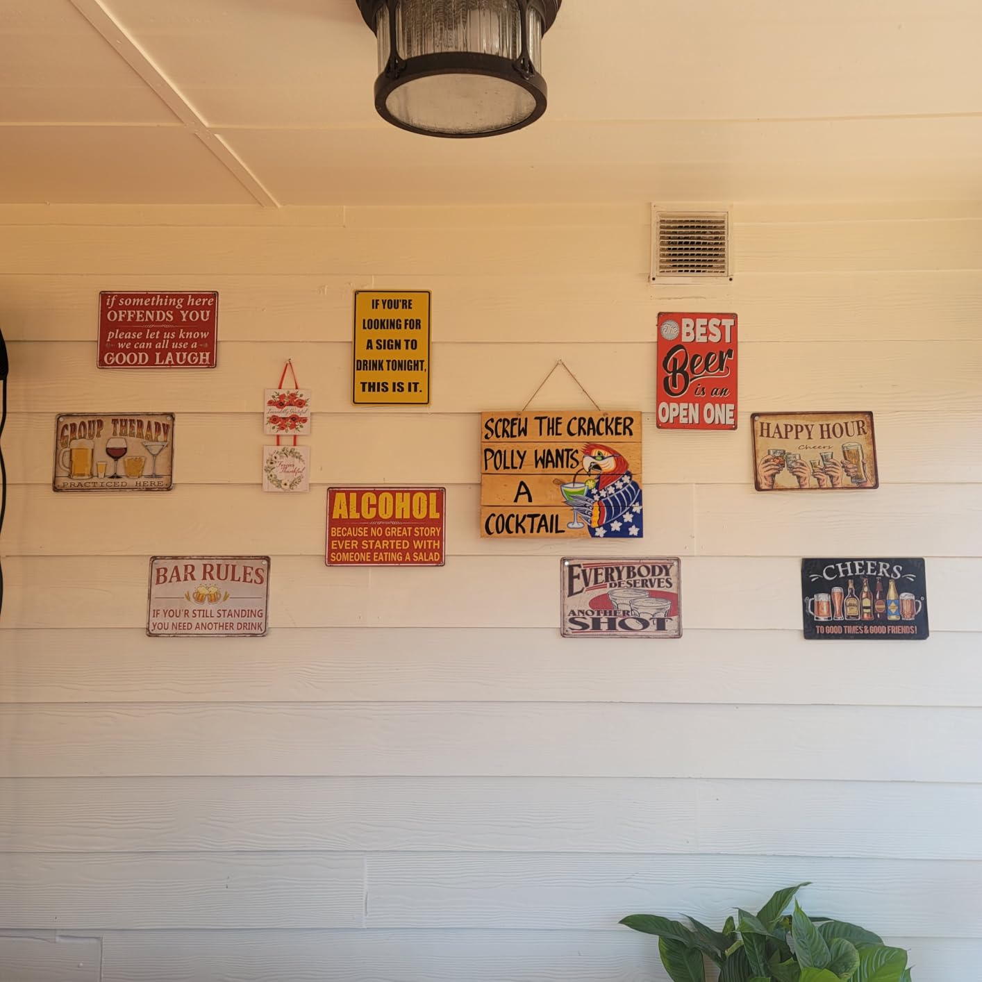 5 Piece Funny Bar Signs For Home Bar Wall Decor Man Cave Decor Vintage Metal Tin Sign Bar Accessories Poster Basement Decorations And Gifts For Home Work Shop 8x12 Inch customer photo 1