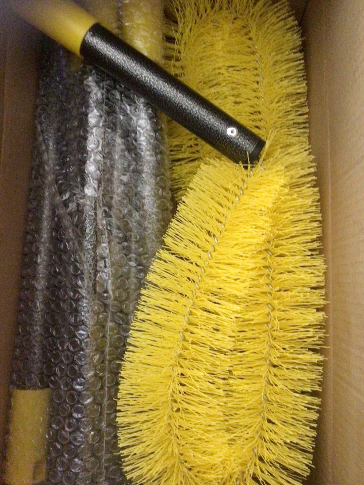 Gutter Cleaning Tools from The Ground, 10 FT Gutter Cleaning Brush with Telescopic Pole, Long Reach Gutter Guard Roofing Tool customer photo 2