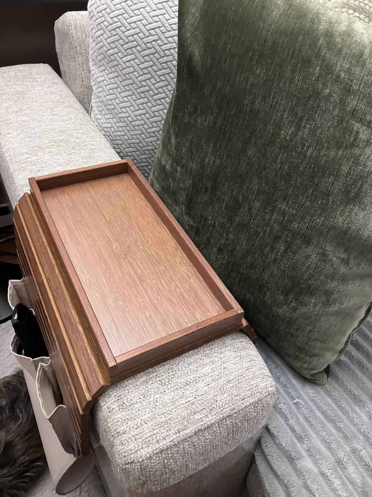 DETOR Couch Arm Tray with Spacious 12.4