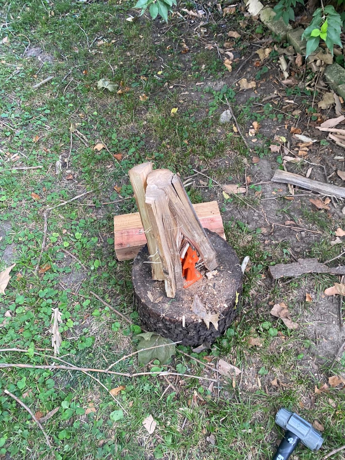 SPEED FORCE 6-Inch Orange Kindling Splitter - Manual Firewood Splitting Tool customer photo 2