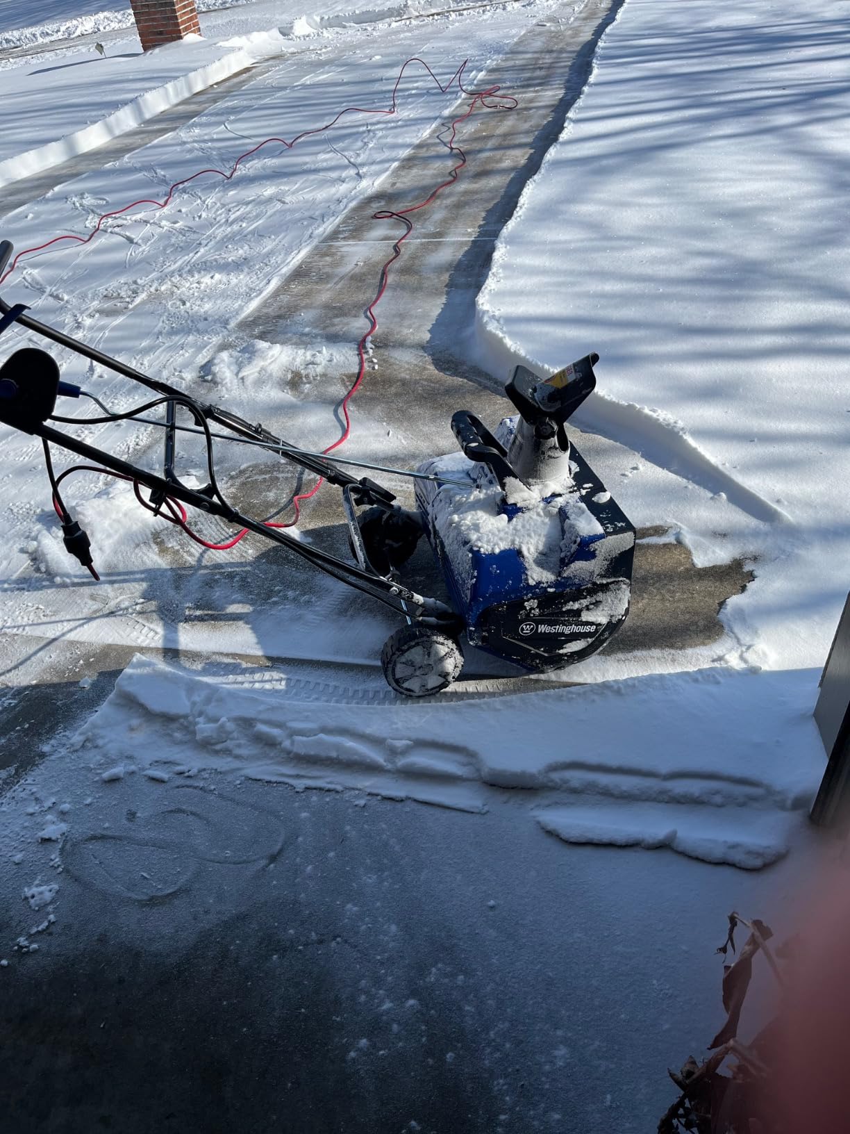 Westinghouse WSnow22 Corded Snow Blower 22 Inch, Steel Auger, Dual LED Lights, Electric Snow Blower with 25ft Throwing Distance, Plows 840lbs/min, Adjustable Chute customer photo 1