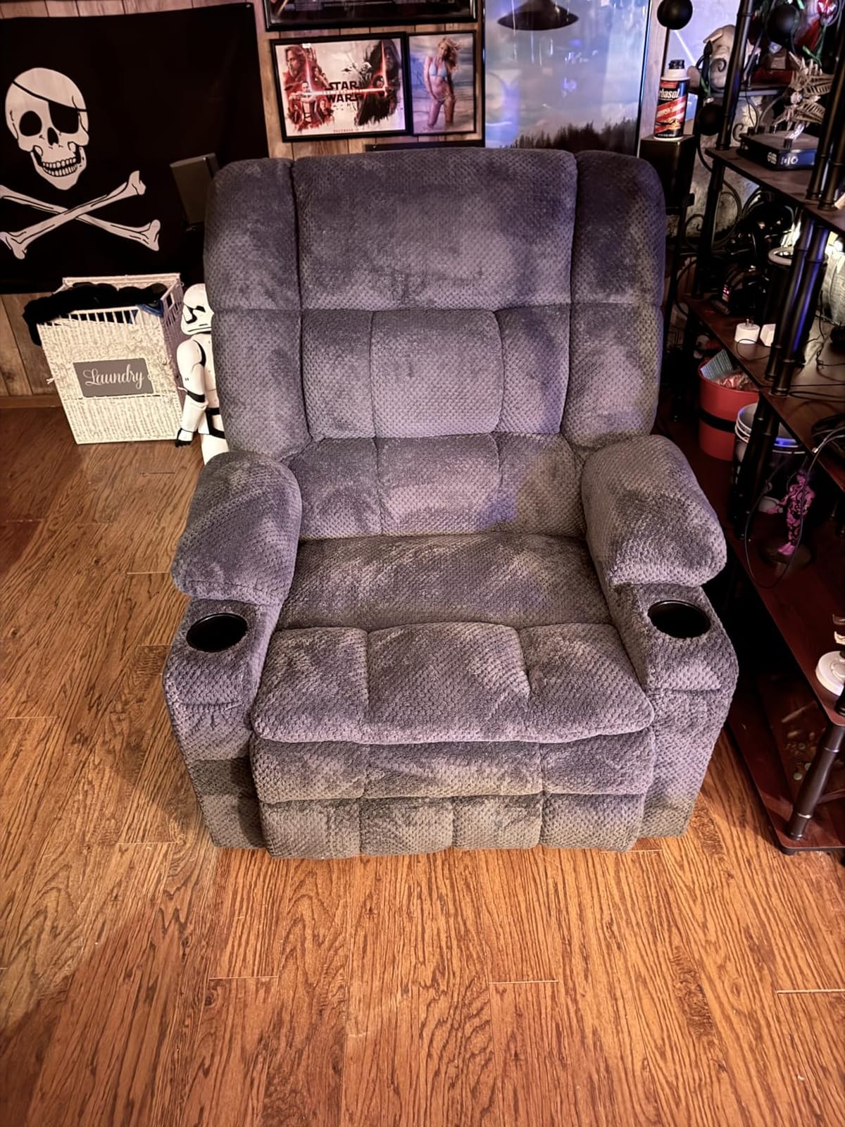 MCombo Dual Motor Power Lift Recliner Chair for Elderly R7894 (Small-Wide) | Zero Gravity Lift Chair with Heat and Massage, Lay Flat Recliner for Petite, Infinite Position, USB Ports, Fabric (Dark Gray) customer photo 2