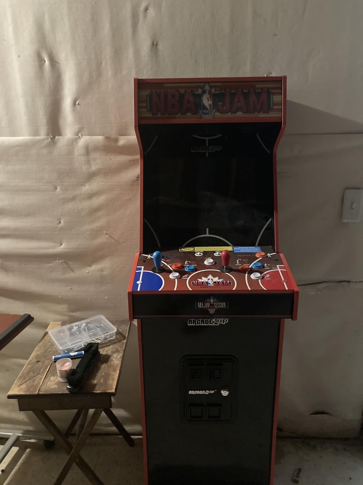 Arcade1Up NBA JAM Deluxe 2-Player Home Arcade Machine, Over 5-Foot Cabinet with Online Multiplayer, Light-Up Marquee, and 3 Classic Basketball Games customer photo 2