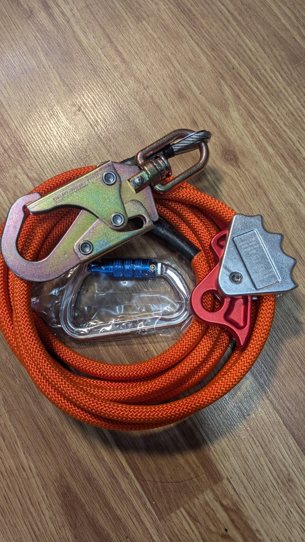 10ft Steel Wire Core Flipline, 3300Lbs Arborist Positioning Lanyard Kit | 1/2