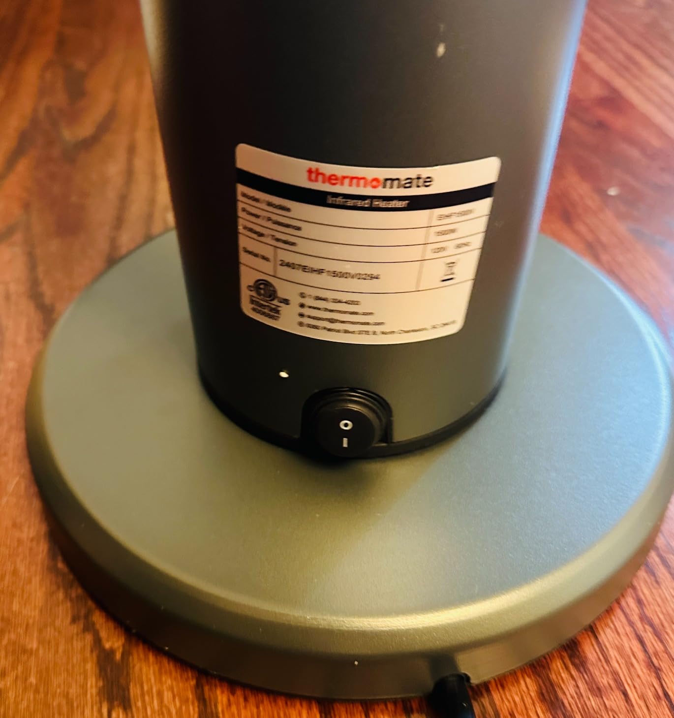 ThermoMate Outdoor Indoor Electric Patio Heater, 1500W 38.5