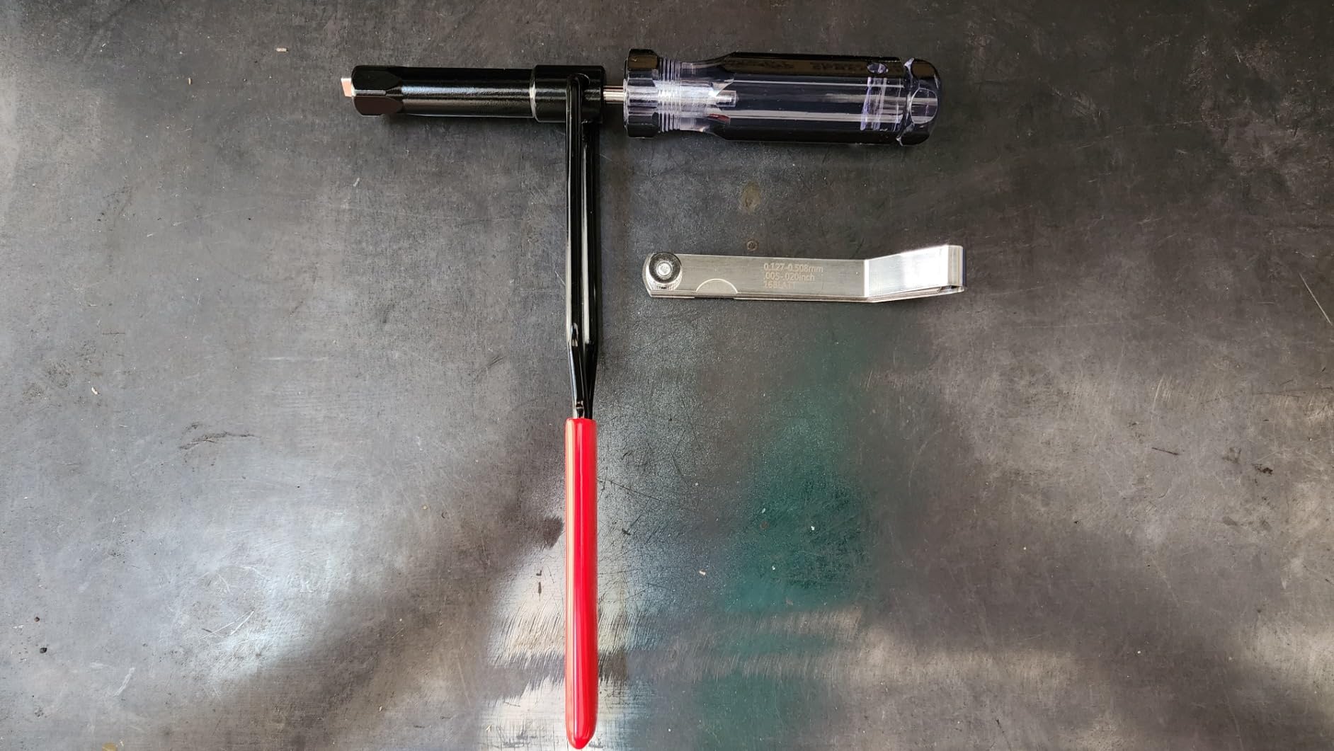 Valve Adjustment Tool for 10mm Jam Nut,with Angled Feeler Gauge, Slotted Valve Adjusting Stud,Valve Lash Adjustment Tool for Honda,Toyota,Nissan and Other Japanese Car Engines customer photo 1