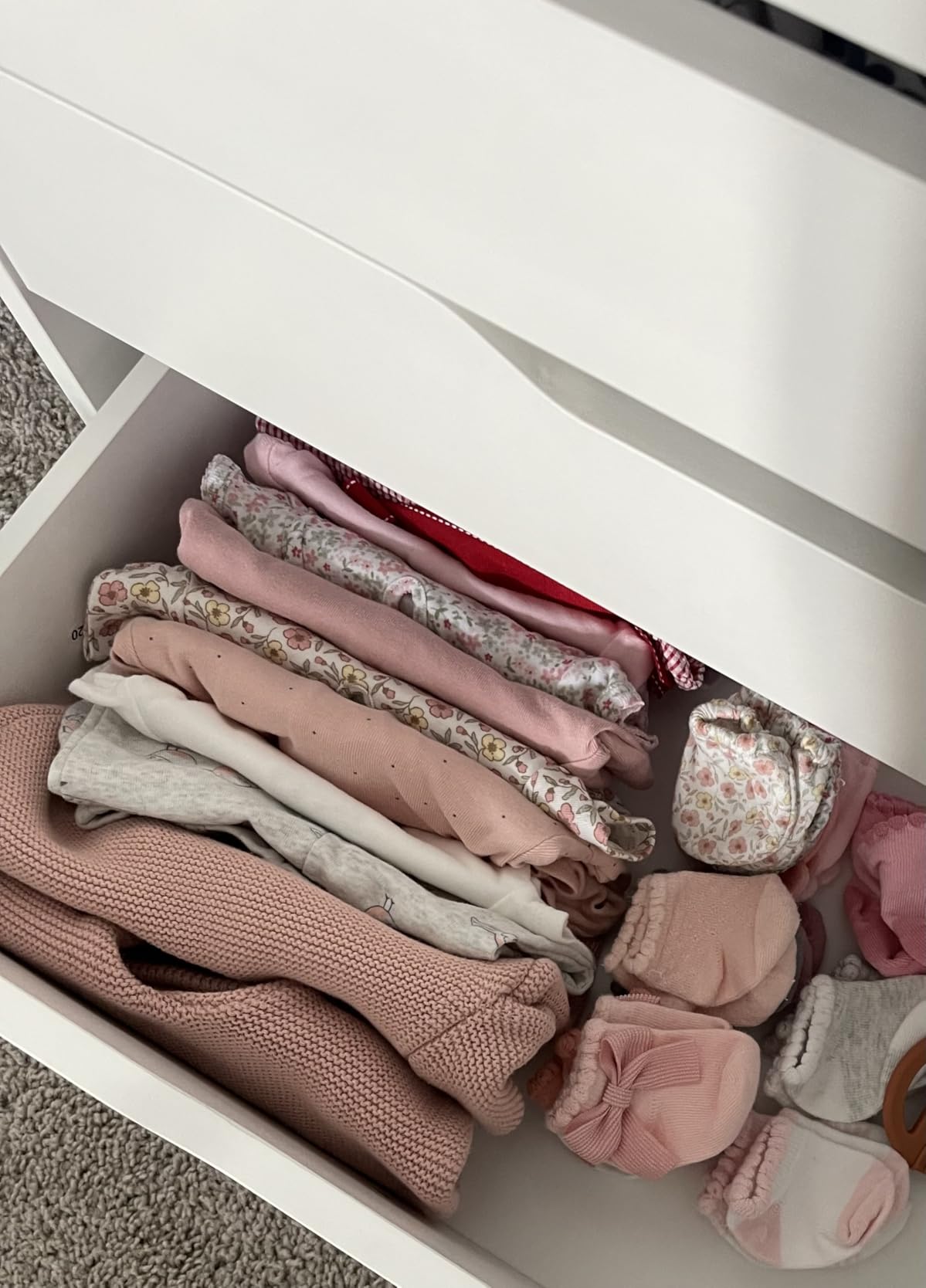 Pipleo Baby Changing Table Dresser with 3 Drawers and 3 Storage Shelves, Can be Used as a Baby Dresser with Changing Table Top, a Baby Changing Station, a Wood Diaper Changing Station (White) customer photo 1