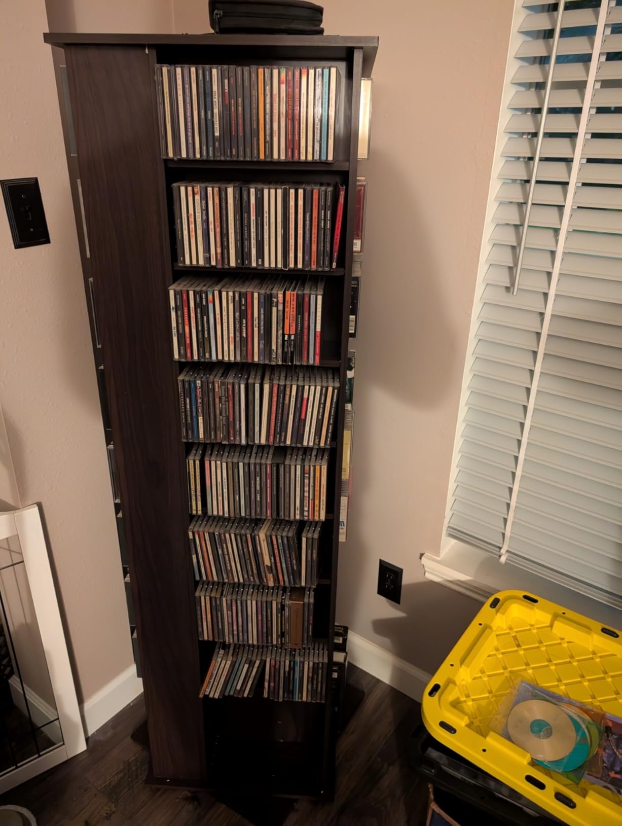 VEVOR Media Storage Cabinet, CD Rack Tower, 34 Compartments Rotating Media Tower Rack for CDs, DVDs, Books and Game Discs customer photo 2