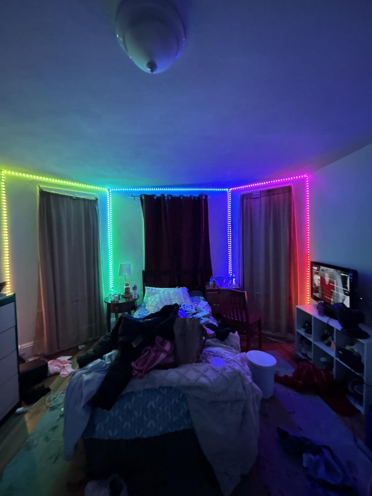 Lepro S1 AI Smart LED Strip Lights with IC 50FT 2.4G WiFi Bluetooth | AI lighting designer, Rainbow chasing effects, Color segment DIY, Music sync, High density LEDs customer photo 1