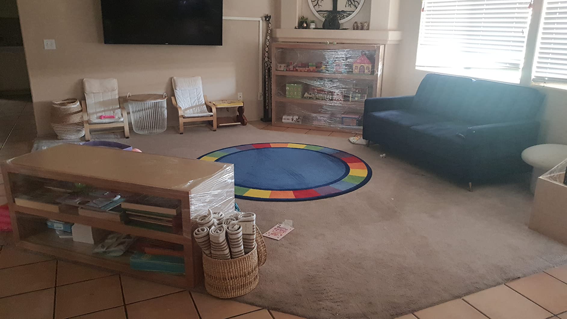 KIDCARPET.COM Colors Alphabet Circle Learning Rug 6' Round | Alphabet Nursery Area Rug | Educational, for Children's Classroom | for Kids Playroom customer photo 1