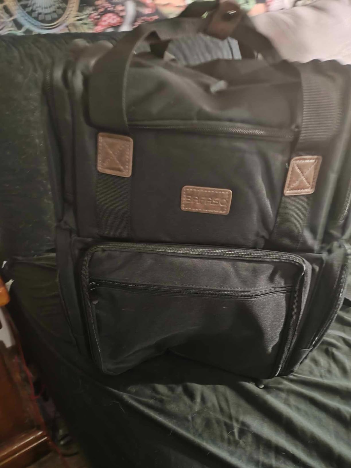 Tattoo Case with 3 Inner Removable Pouches, Black | Tattoo Backpack Holds Tattoo Stencil Printer and Tattoo Supplies, Bag Only. customer photo 1
