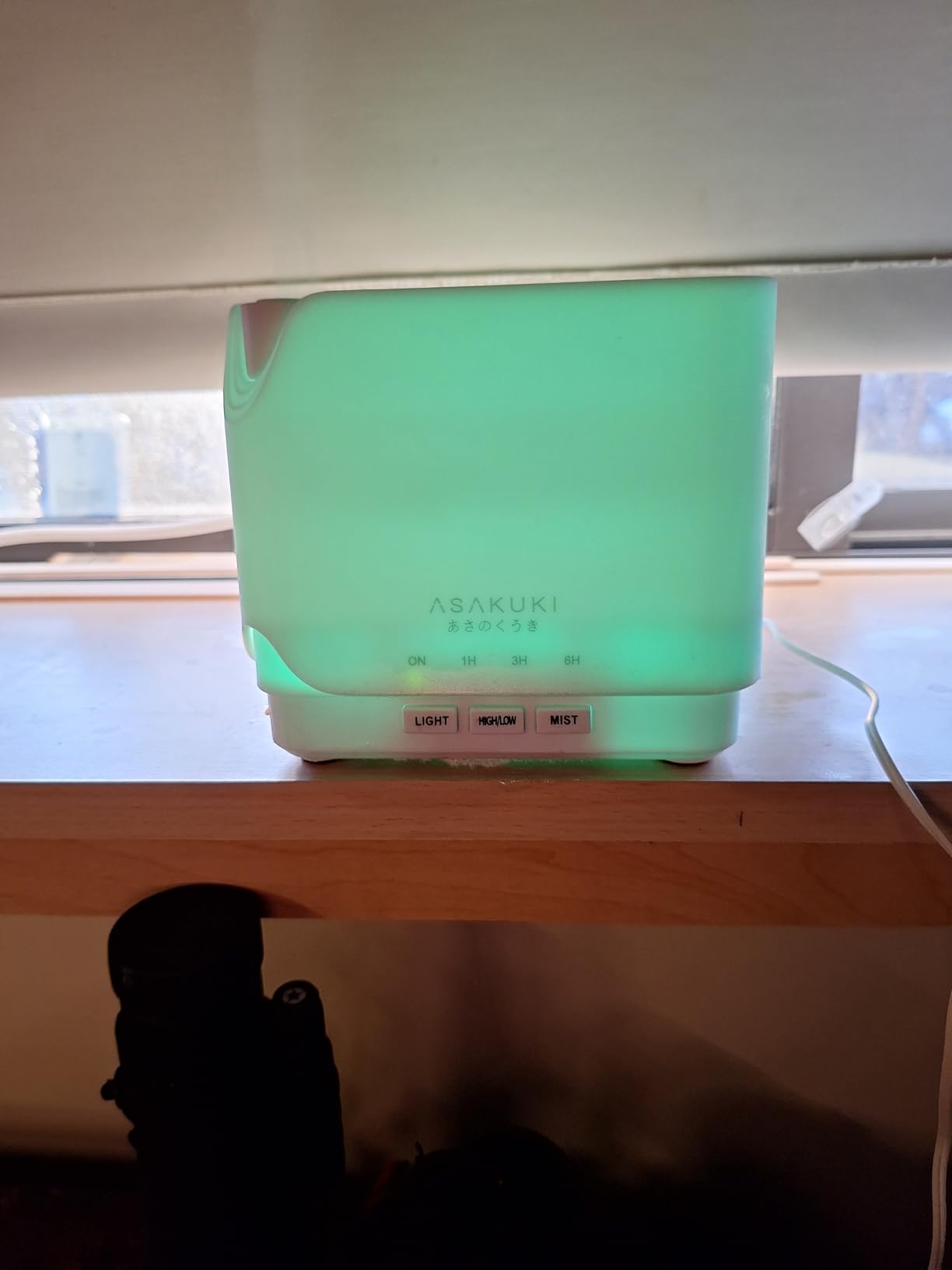ASAKUKI Essential Oil Diffuser for Home with Top 6 Essential Oil Sets | Large 700 ml Humidifier, Automatic Shut-Off, 7 LED Lights for Living Room, Kitchen, Bedroom, Hotel - Yellow customer photo 2