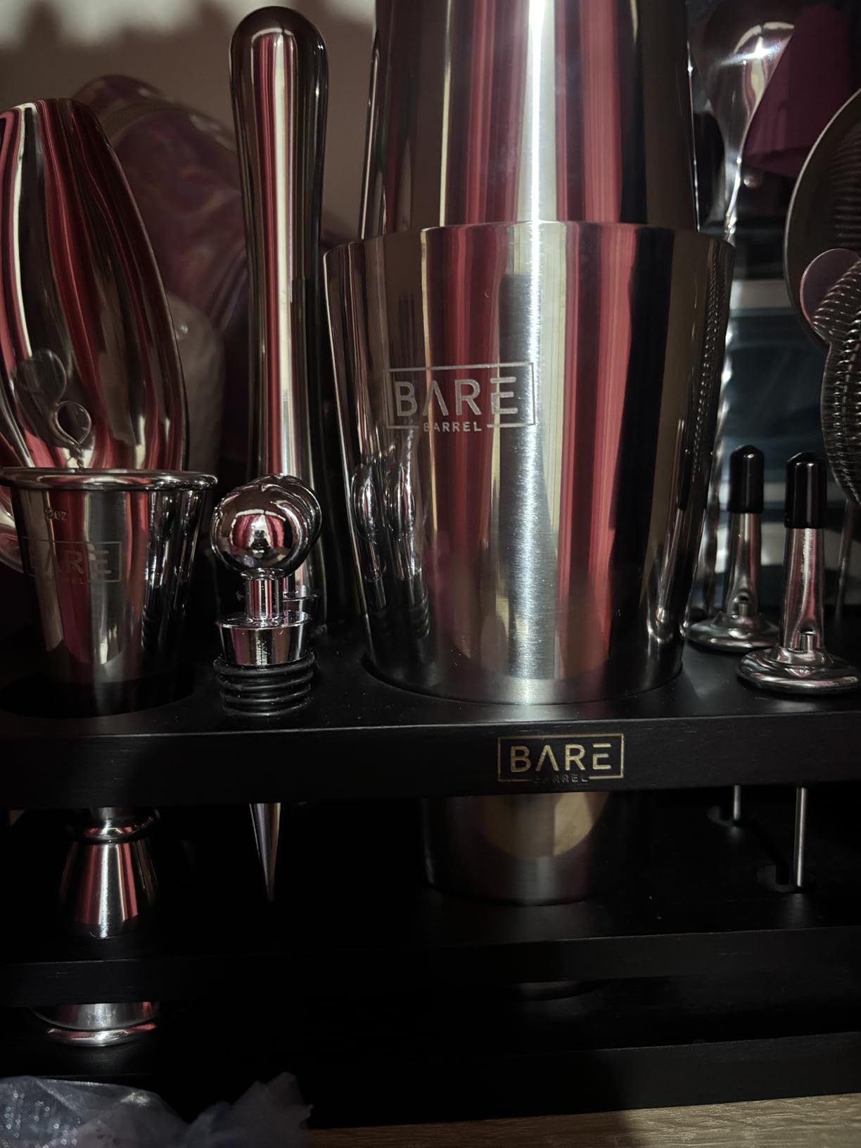 BARE BARREL Mixology Bartender Kit Bar Set | 16-Piece Cocktail Shaker Set | Martini Barware Mixing Tools for Home Bartending customer photo 1