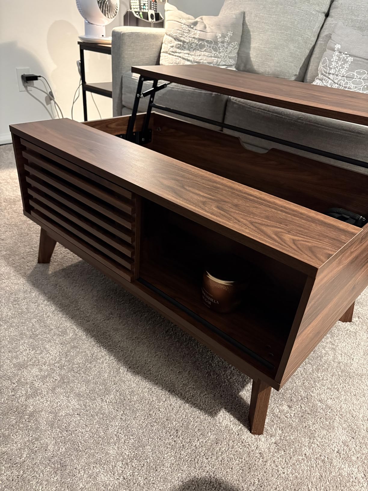 HAIOOU Lift Top Coffee Table with Storage for Living Room 35.4