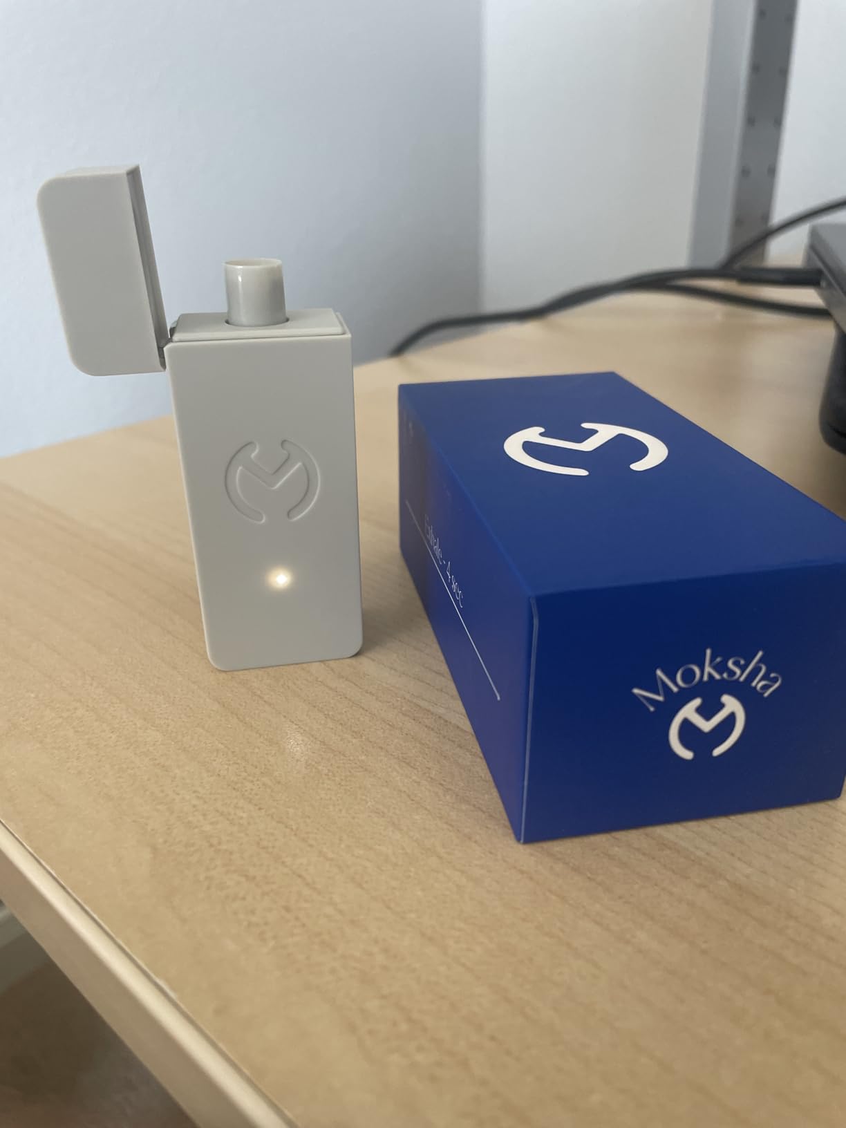 Moksha O₁ Gamified Stress & Anxiety Relief | Smart Meditation Device for Relaxation and Sleep | Interactive Breathwork & Biofeedback Tool | iOS Only (Moon) customer photo 2