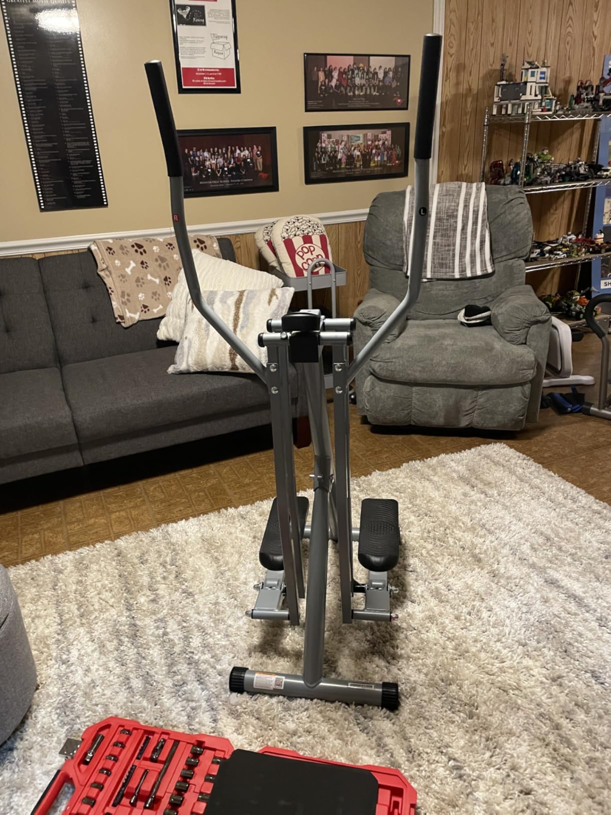 Sunny Health & Fitness Smart Air Walker Elliptical Glider Exercise Machine customer photo 2