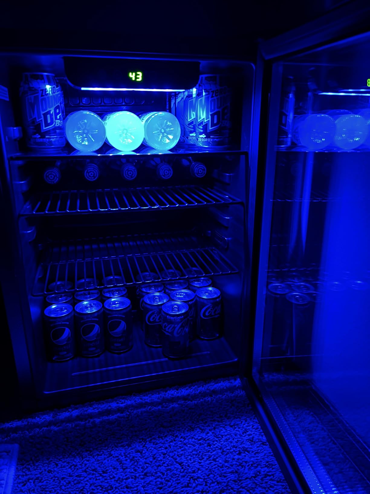 Electactic 50 Cans Beverage Refrigerator Cooler, 1.3 Cu.ft Mini Fridge Countertop Drink Cooler with Glass Door for Beer, Soda, Wine customer photo 2