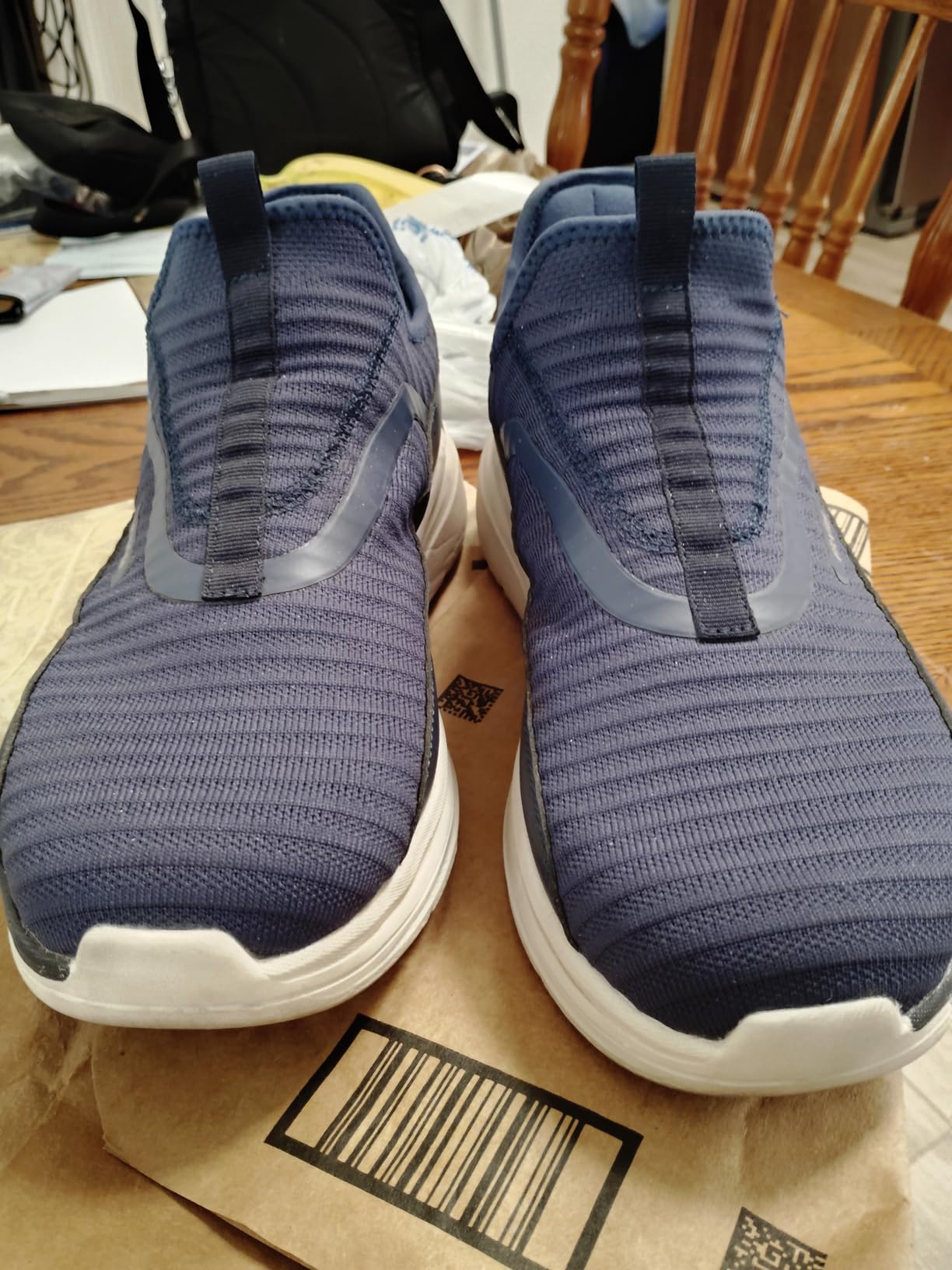 FitVille Men's Extra Wide Slip on Walking Shoes with Arch Support Men Slip on Sneakers for Foot Pain Relief-Stepease V2 customer photo 2