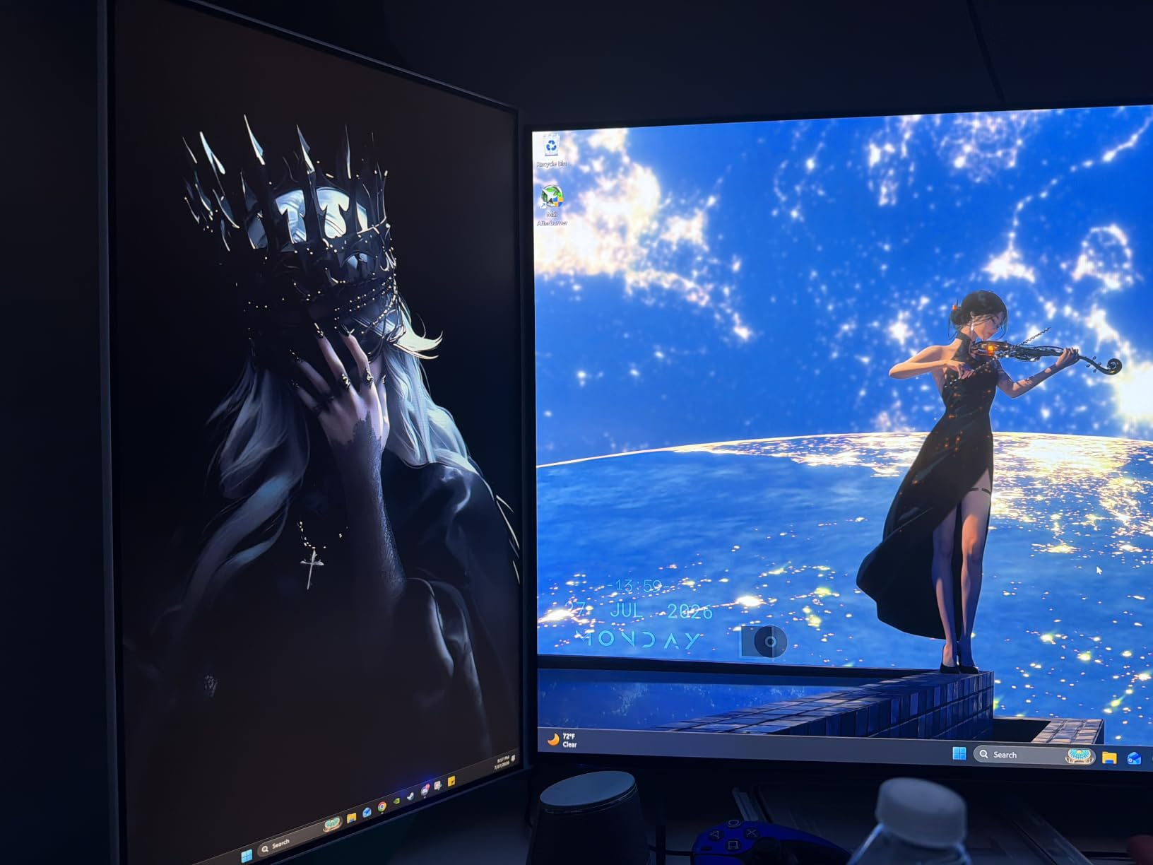 msi PRO MP251W E2 24.5-inch IPS 1920 x 1080 (FHD) Gaming Office Monitor, 120Hz, Adaptive-Synch, HDR Ready, HDMI, VGA Port, Display Port,VESA Mountable, Tilt, Speaker, 4-Side Slim Bezel,1ms, White customer photo 2