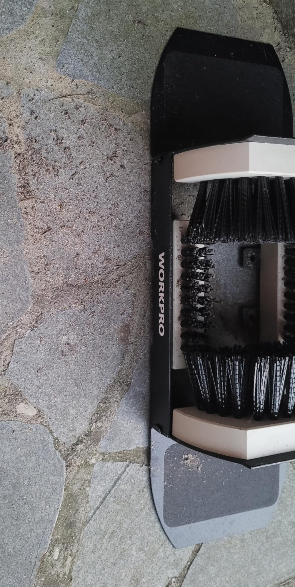 WORKPRO Boot Brush Scraper Outdoor, Shoe Cleaner Brush, Boot Scrubber with Flaps, Heavy Duty Boot Cleaning Brush customer photo 1