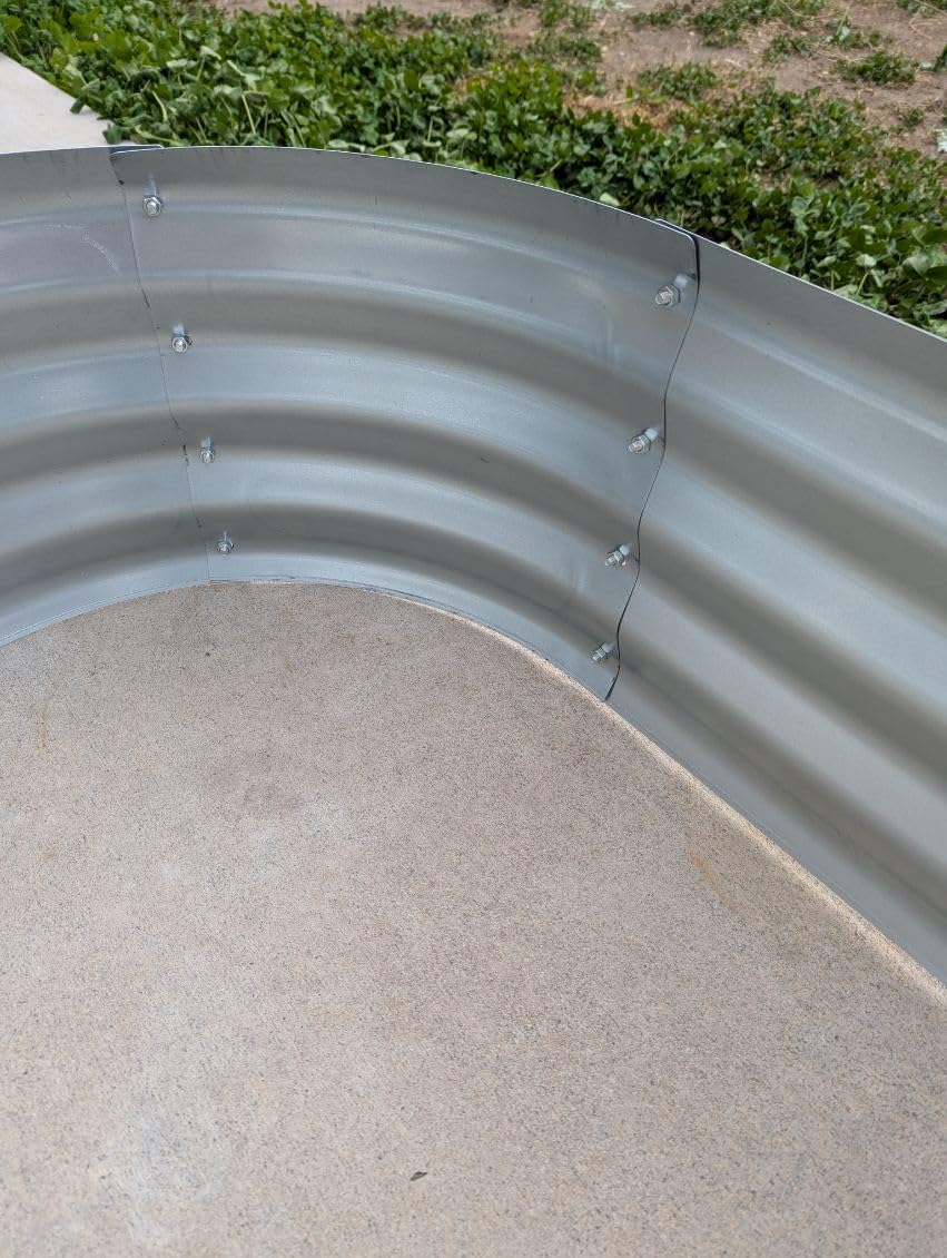 Amazon Basics Raised Garden Bed, Galvanized Steel, 48 x 24 x 12 inches, Silver customer photo 1