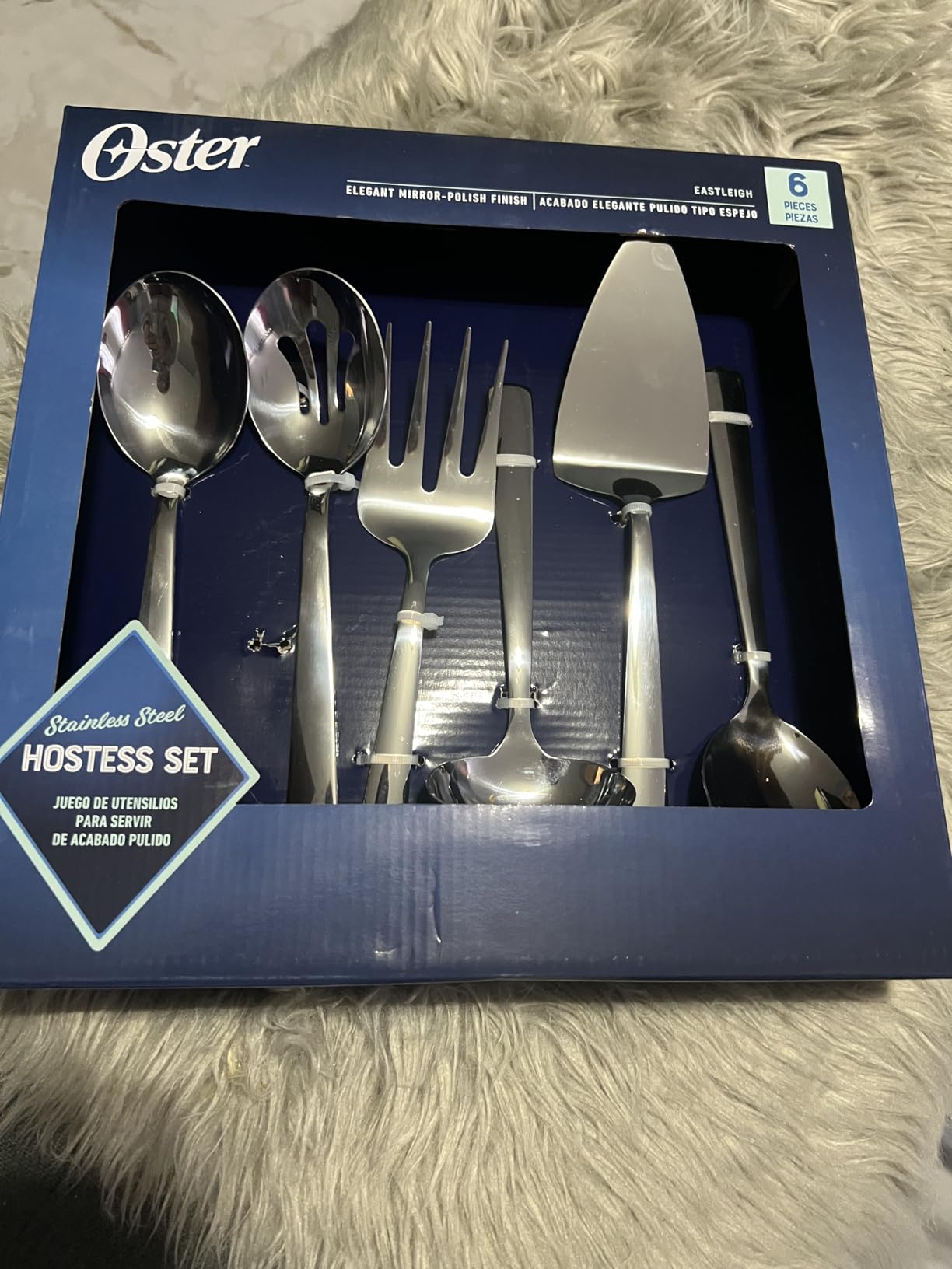 Oster Eastleigh 6-Piece Stainless Steel Hostess Set, Flatware Serving Utensil Set for Parties and Dinners, Rust-Resistant, Dishwasher Safe customer photo 2