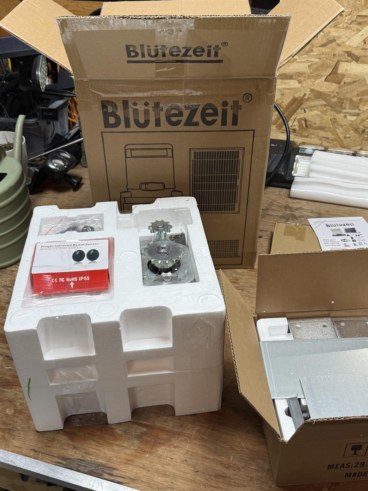 Blütezeit 1400lb Solar Sliding Gate Opener, Automatic Chain Drive Gate Motor with WiFi Control | Backup Battery | IR Sensor & 2 Remotes for Driveway Gates (Solar Panel Included) customer photo 2