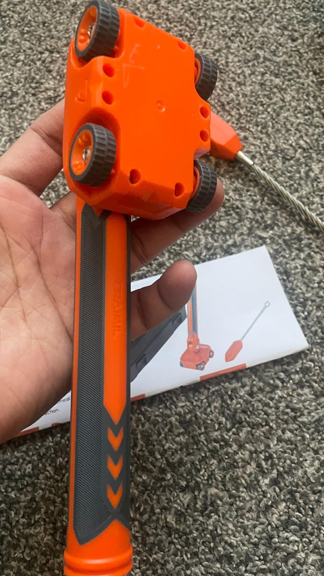 Magnetic Wire Puller for Electrical Wiring - Rare-Earth Magnets, Stainless-Steel Leader for Easy Cable Pulling in Walls & Tight Spaces, Doubles as Stud Finder, Includes High-Quality Hard Plastic Case customer photo 2