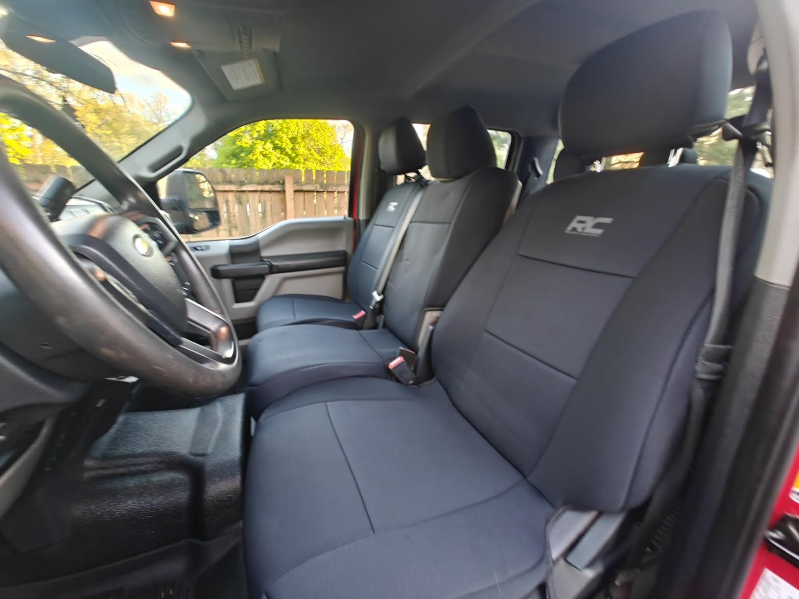 Rough Country Neoprene Front & Rear Seat Covers for Ford F-150, Lightning, F-250 & F-350 (2015-2026) Crew Cab w/Front Bench Seat & Rear 60/40 Split customer photo 1