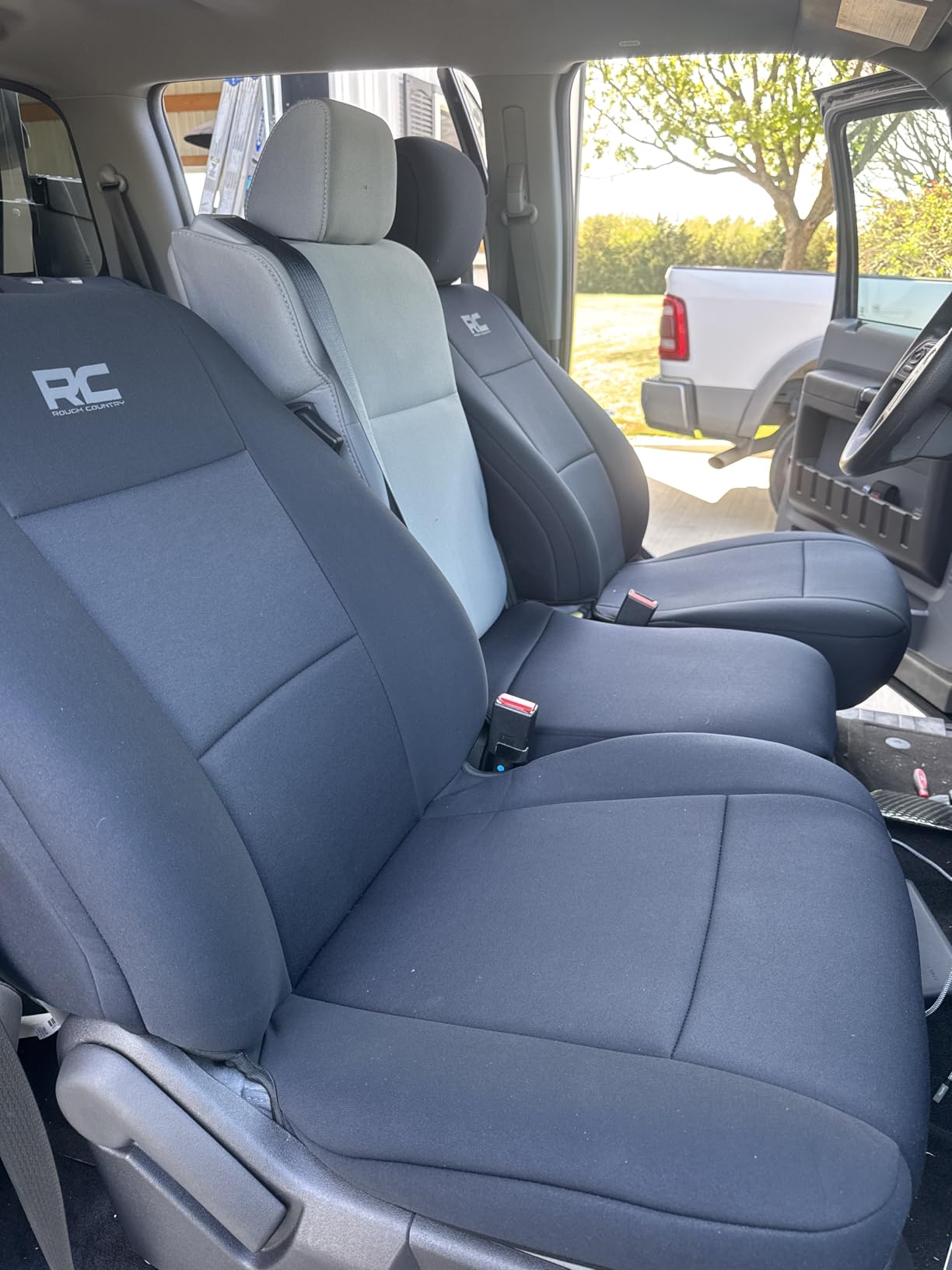 Rough Country Neoprene Front & Rear Seat Covers for Ford F-150, Lightning, F-250 & F-350 (2015-2026) Crew Cab w/Front Bench Seat & Rear 60/40 Split customer photo 2