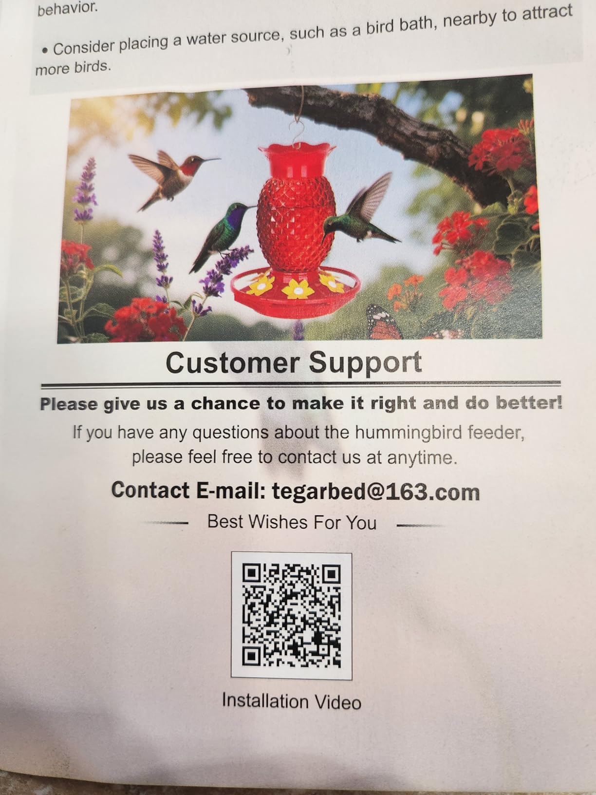 Fchstaer Glass Hummingbird Feeders for Outdoors Hanging 16oz 2 Pack Red Pineapple Bee & Ant Proof 360°Perch Leakproof Easy Clean with 6 Feeding Ports Gifts for Mom customer photo 1