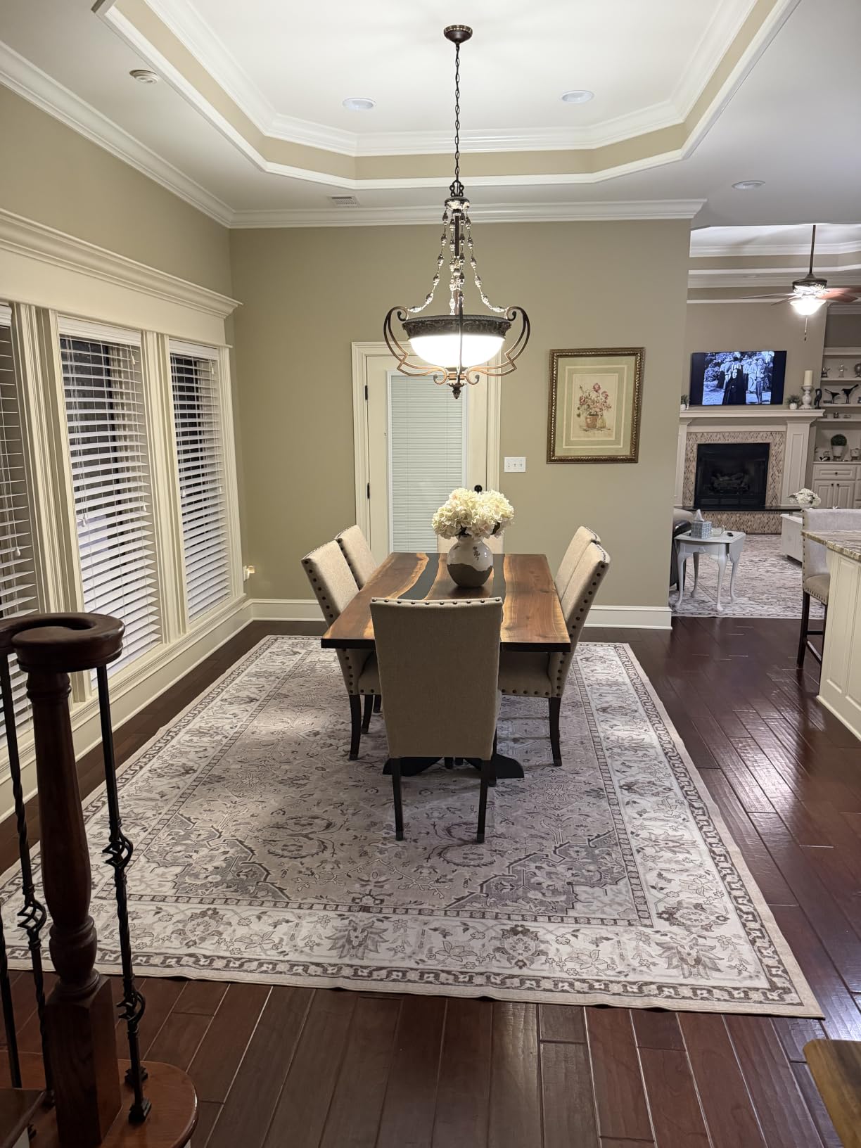 Washable 2x8 Hallway Runner Rug: Vintage Water Resistant Kitchen Entryway Rug Ultra Soft Living Room Bedroom Carpet with Non Slip Backing Indoor Low Pile Floor Mat for Bathroom Dining Room(2x8,Beige) customer photo 1
