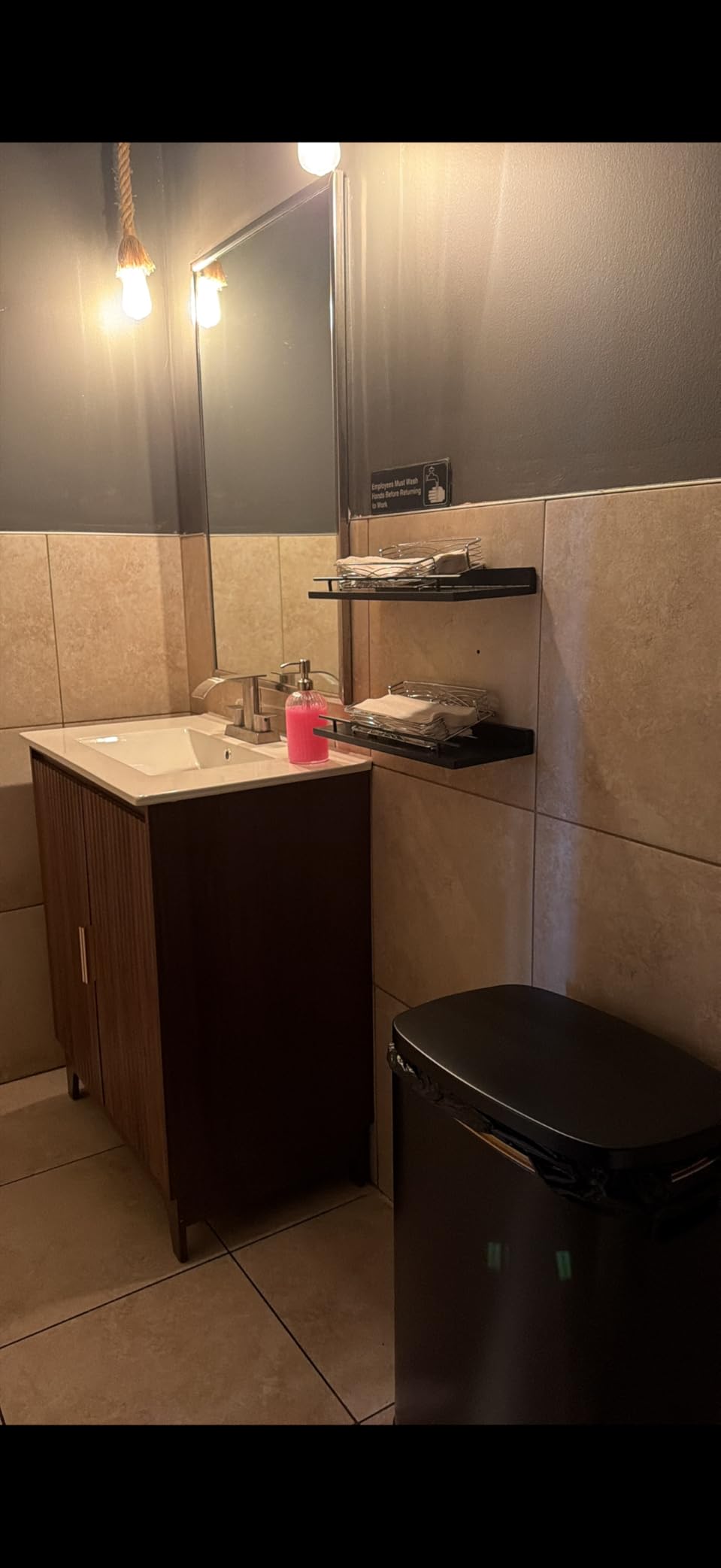 VINGLI 30 Inch Bathroom Vanity with Sink, Mid-Century Modern Vanity with Ceramic Basin and Fluted Soft-Close Doors, U-Shape Storage Shelf, Free Standing Small Bathroom Sink Cabinet Combo Set, Walnut customer photo 1