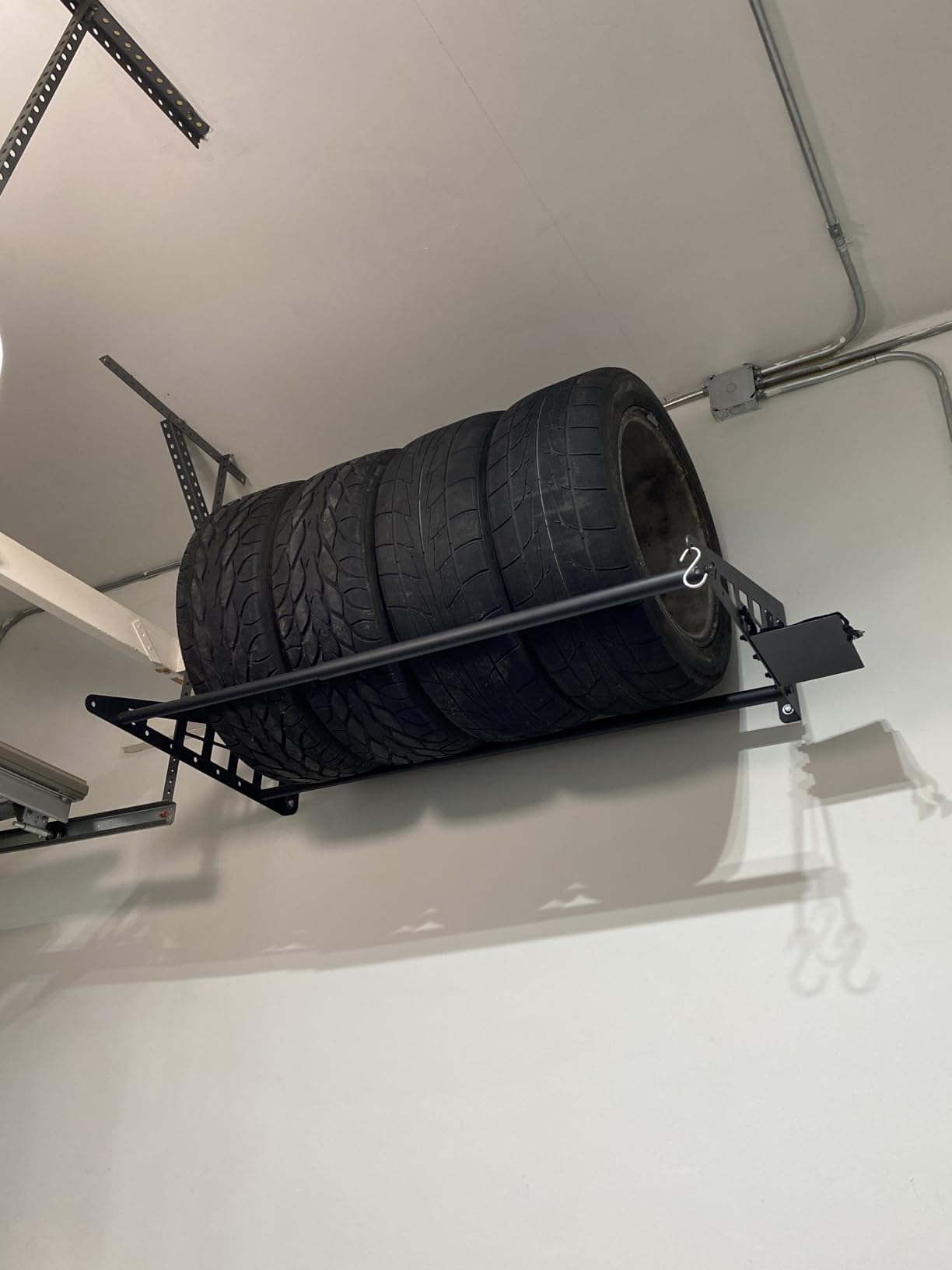 JY PERFORMANCE Adjustable Wall Mounted Tire Rack, Fits 31