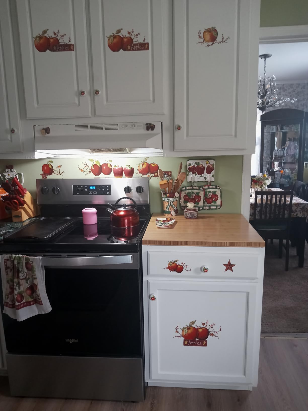 Finished Bamboo Butcher Block Countertop, 30 x 25 x 1.2 Inch | Cut-to-fit finished bamboo countertop for compact kitchens, cabinets, desks, coffee bars, laundry areas, and DIY builds. customer photo 2