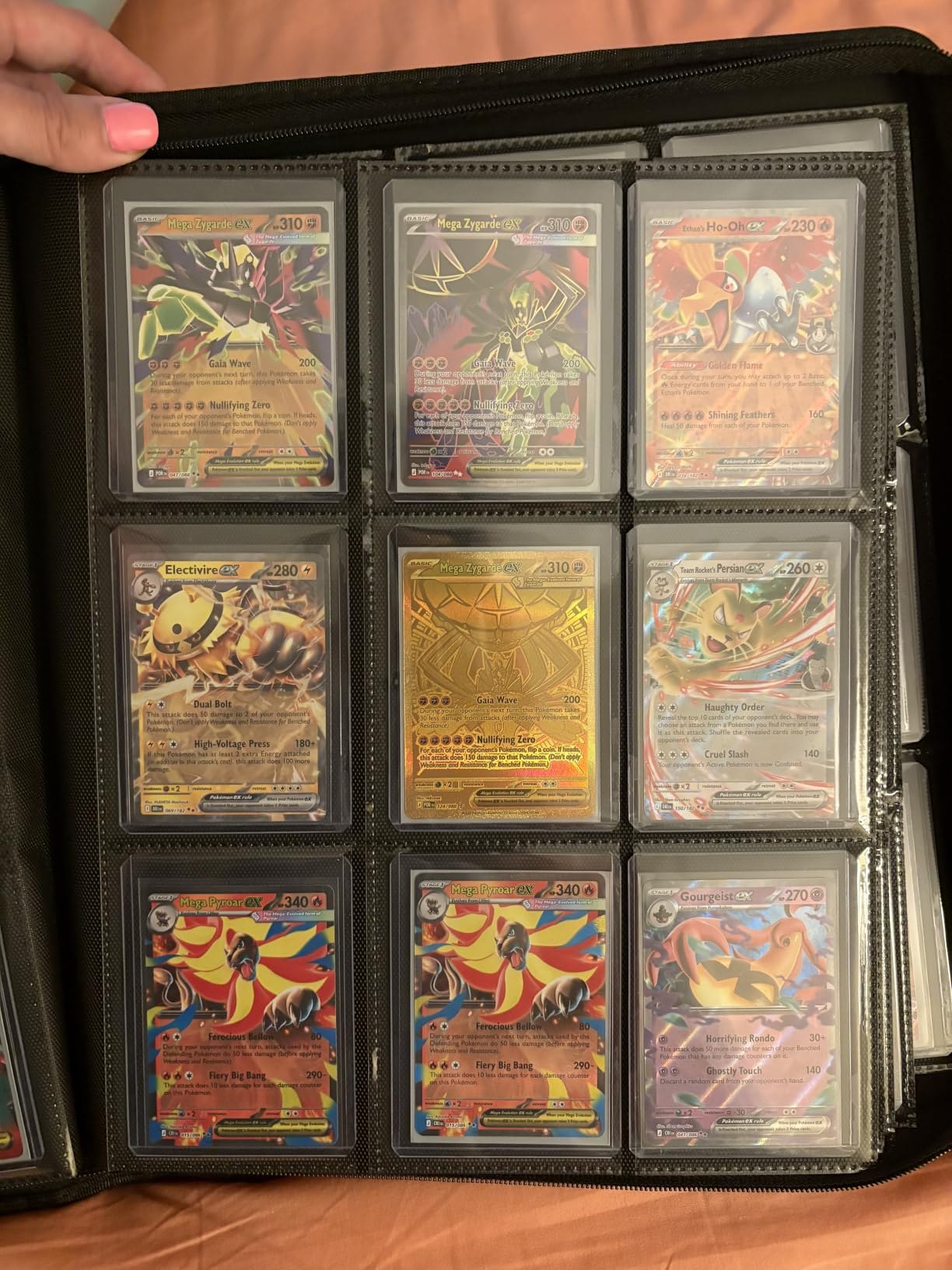 Toploader Binder Holds 324 Toploaders - 20 Toploaders|Waterproof PU Leather + Anti-Yellowing PP Inserts | Ridge Tab Sorting Portable top loader binder for cards(For Sports/Game Cards) customer photo 1