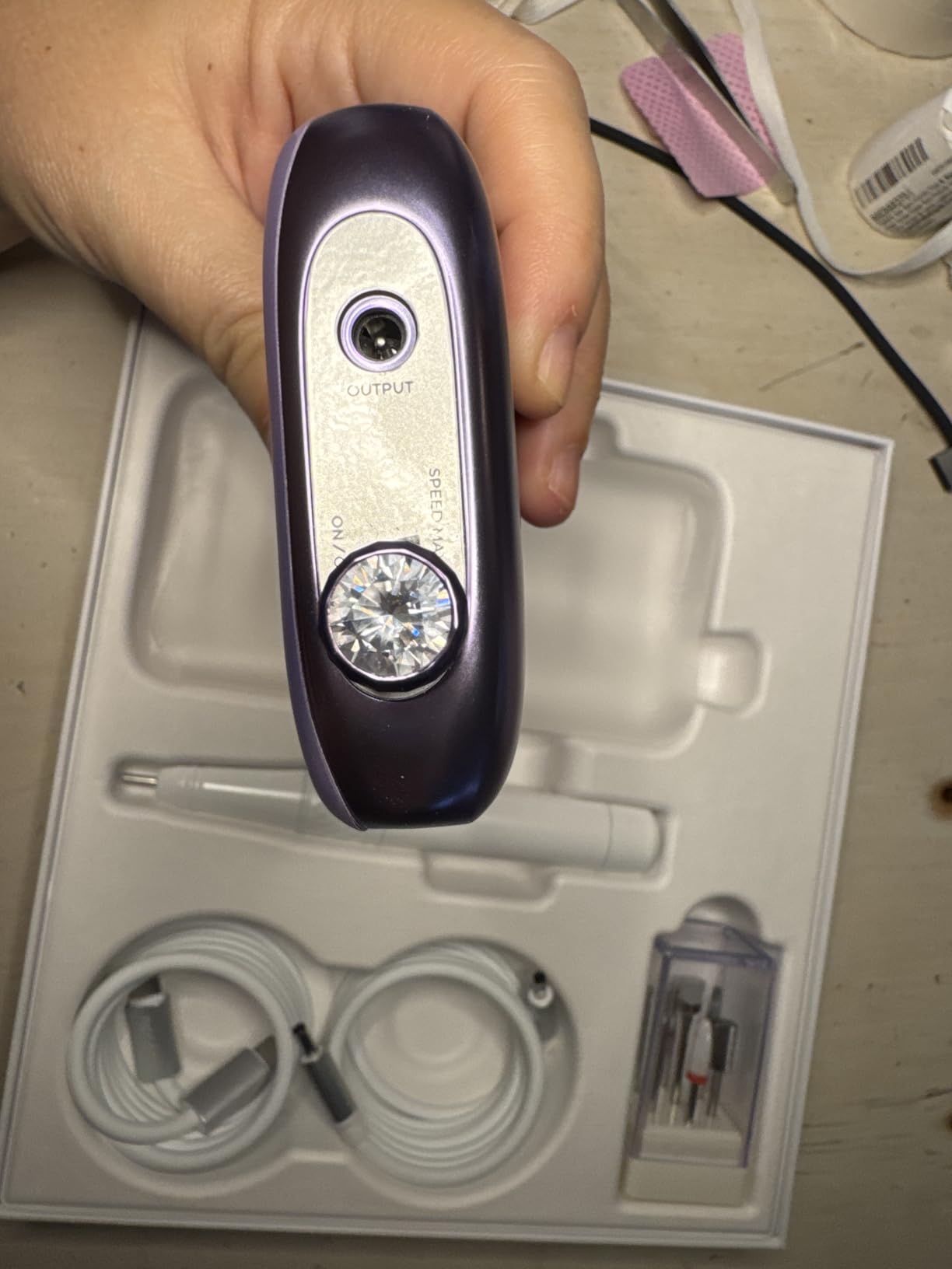 Lavinda 48W Nail Lamp, Rechargeable Cordless UV Light for Gel Nails LED Nail Dryer with Auto Sensor, 4 Timer Settings & LCD Display, Fast Curing Light All Gel Polish for Home&Salon (NovaGlow RoseGold) customer photo 1