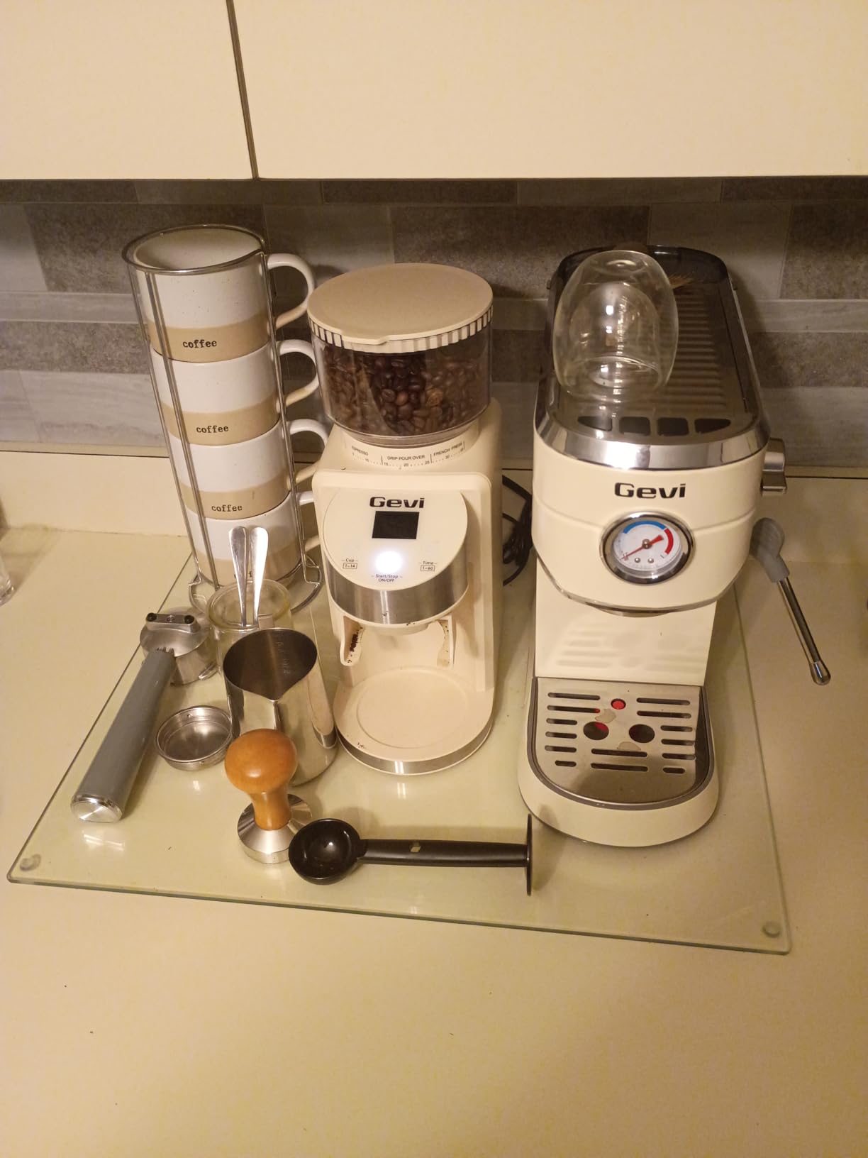 Gevi Espresso Machine 20 Bar with Grinder, Professional Espresso Maker with 35 Precise Grind Settings Burr Coffee Grinders Combos, Super-Automatic Espresso Machines, Ideal for Coffee Lover customer photo 1