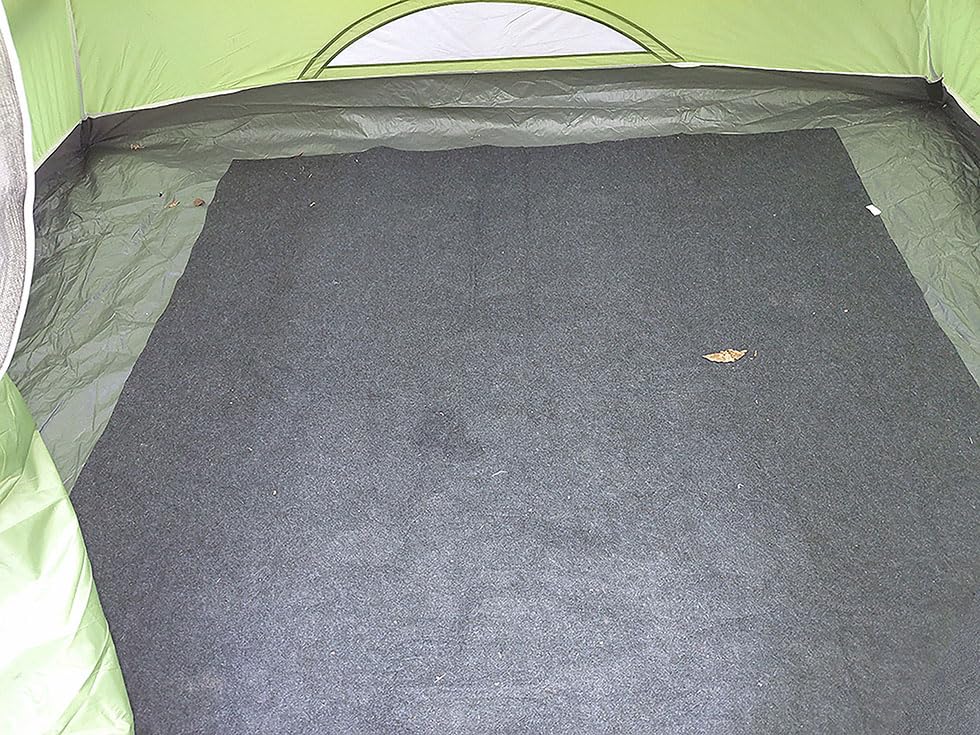 CIEOVO Camping Tent Carpet Mat, 6 x 6 Ft Waterproof Rug for Outdoor Use, Dark Gray customer photo 1