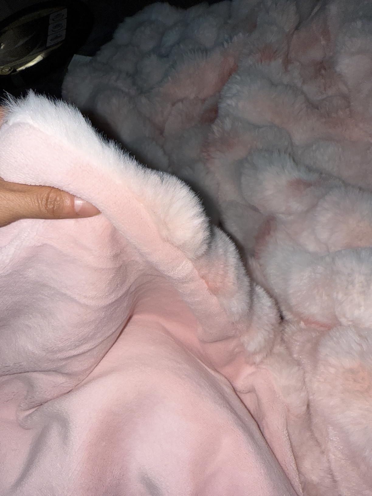 Bedsure Soft Fluffy Faux Fur Throw Blanket for Couch Cozy Gifts for Women, Fuzzy Fleece Bubble Blanket for Sofa Chair, Tie Dye Taupe Cloud Throw Coloring Bed Cover, Brown Thick Warm Plush Fall Bedding customer photo 1