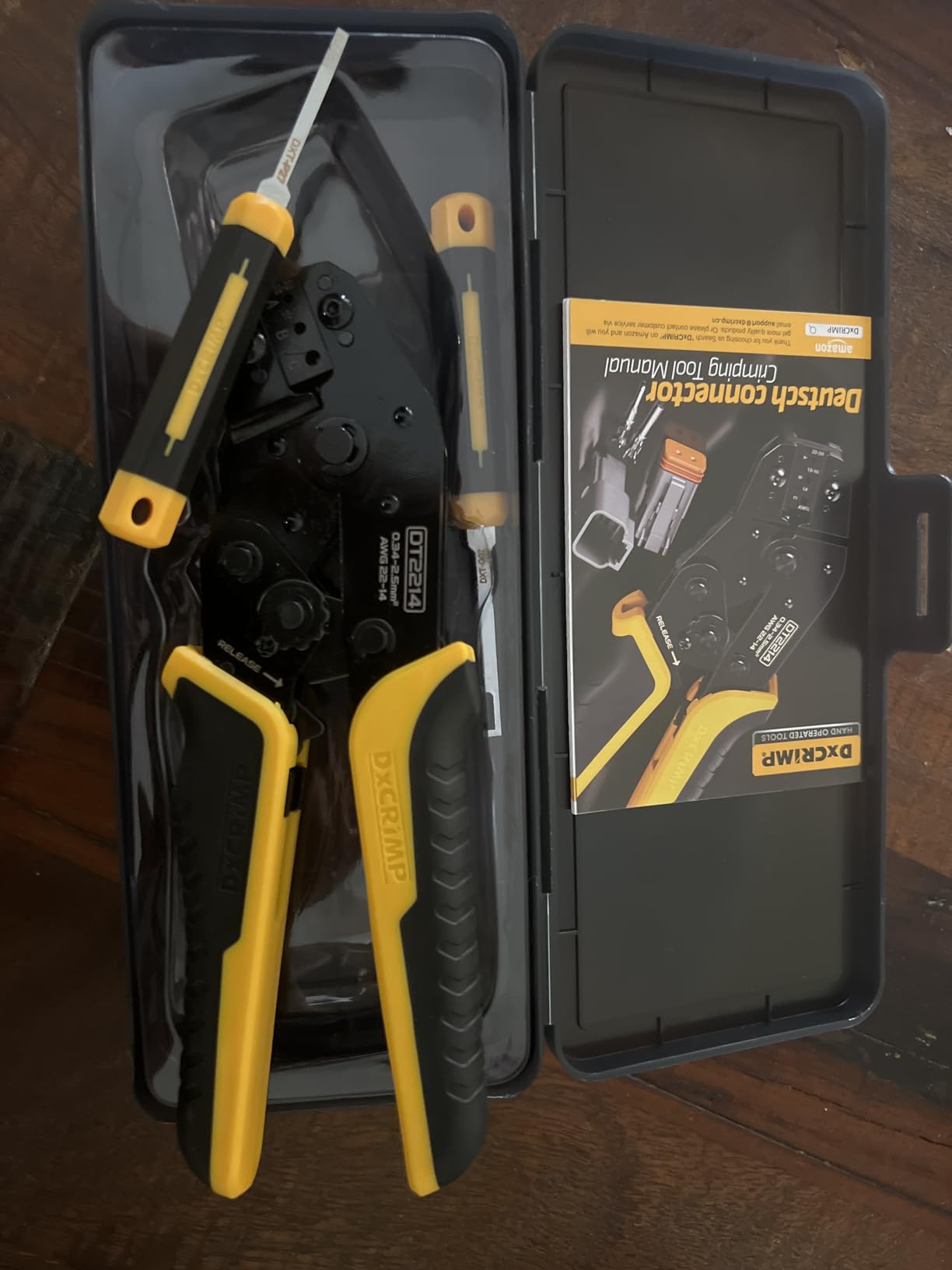 Deutsch DT Series Connector Crimping Tool Kit, 2/3/4/6 Pin Waterproof Automotive Electrical Connectors with 22-14 AWG Deutsch Crimp Tool & Pin Removal Tool for Automotive Wire Harness Repair customer photo 2