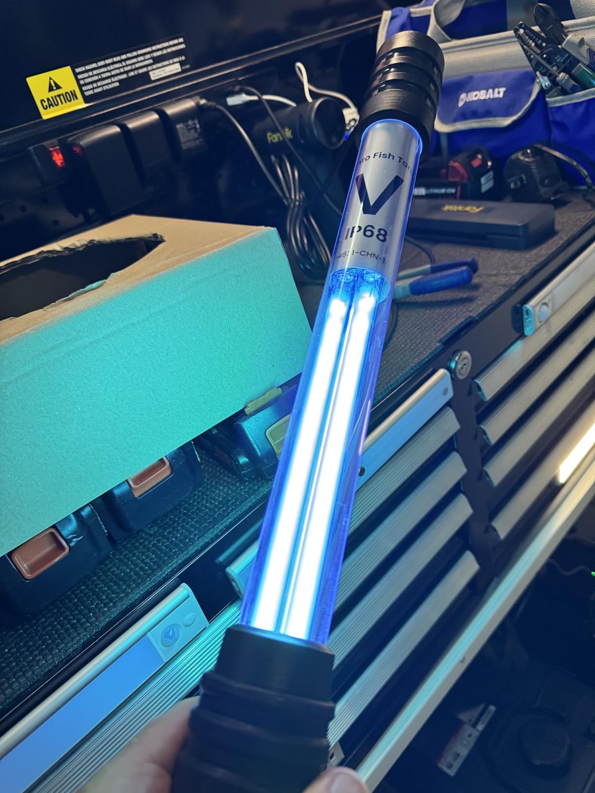32W Pond UV Light for Fish Tank for 100-2000 Gallon | 254nm UV-C, IP68, 13.12ft Cable, 99.9% Algae Control for Koi Pond Swimming Pool, Spa, Large Fish Tank customer photo 2