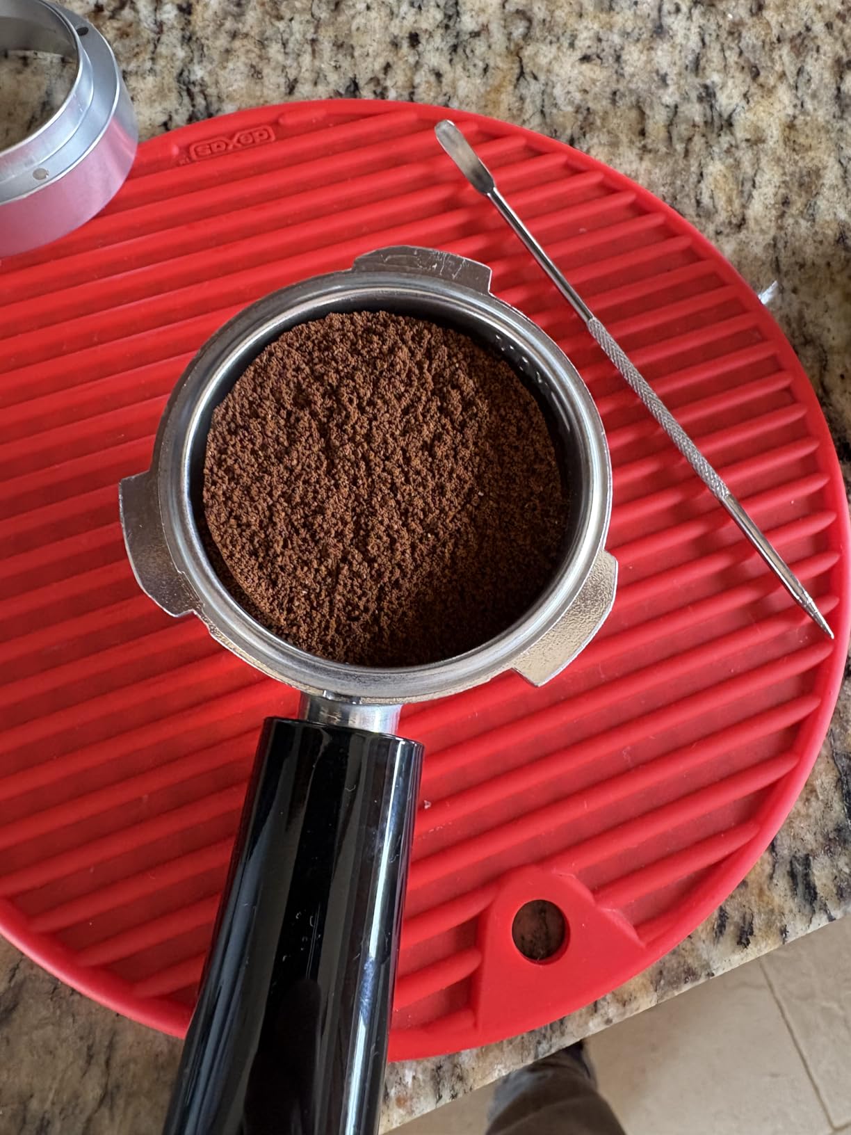 Reoszeank 51mm Espresso Accessories Kit, Distributor, Tamper, Dosing Funnel | Spring Loaded Calibrated Tamper, Espresso Distribution Tool and Leveler, fits Delonghi, CASABREWS and atatix 51 mm Machines customer photo 2