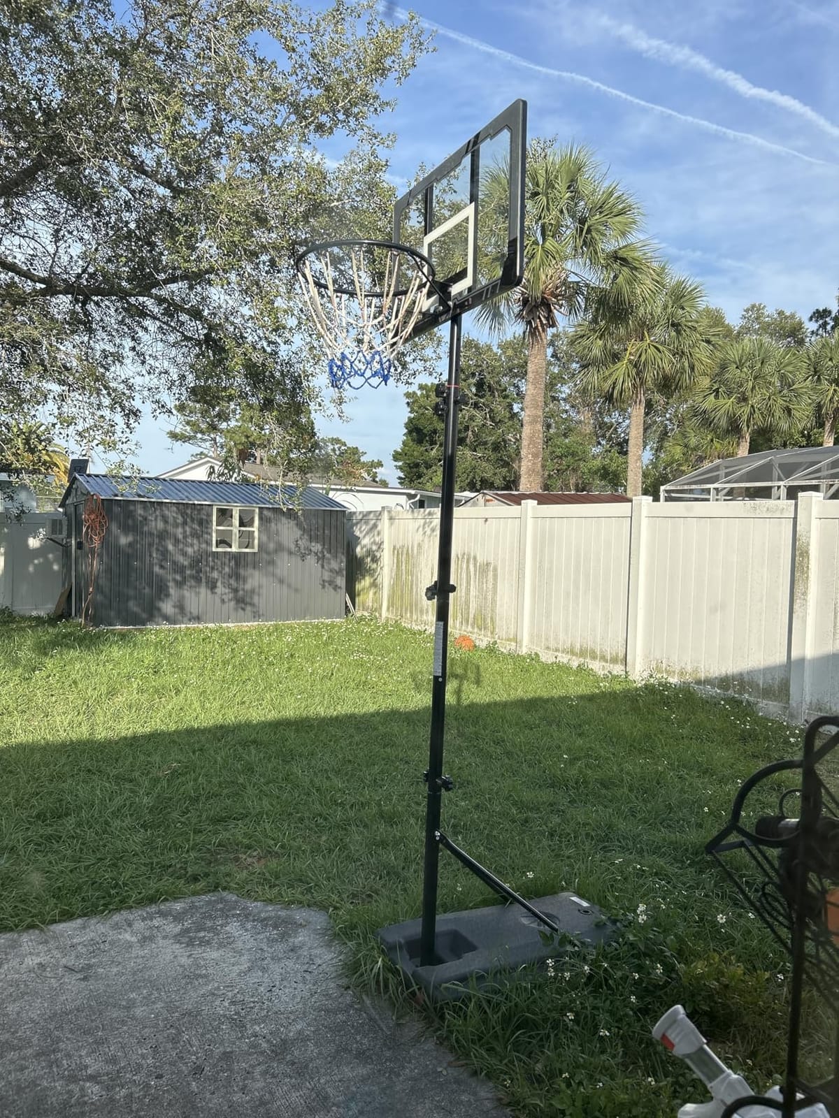 G GX9 In-Ground Basketball Hoops 7-10ft Adjustable with Crank, Outdoor Inground Basketball Goal System with 45-54 Inch Shatterproof Backboard customer photo 2