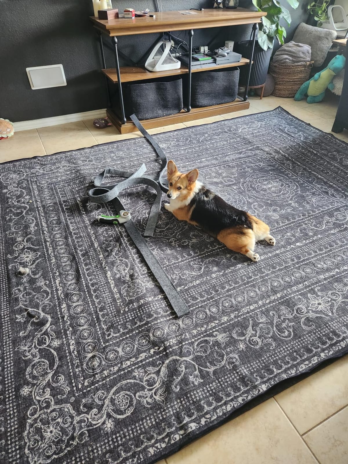 Veken Non Slip Cushioned Rug Pad Gripper, Felt and Silicone Backing, 9 x 12 Ft, 1/4 inch Thick Carpet Liner Protector Mat for Area Rugs and Hardwood Floors customer photo 2
