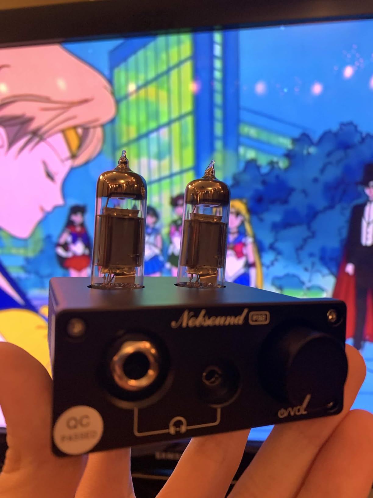 Nobsound P32 Tube Headphone Amplifier: 1000mW HiFi Desktop Preamp for 24-600 Ohm Headphones & Home Amps Speakers, 3.5mm/6.35mm Jacks, Swappable Tube & Op-Amp customer photo 1