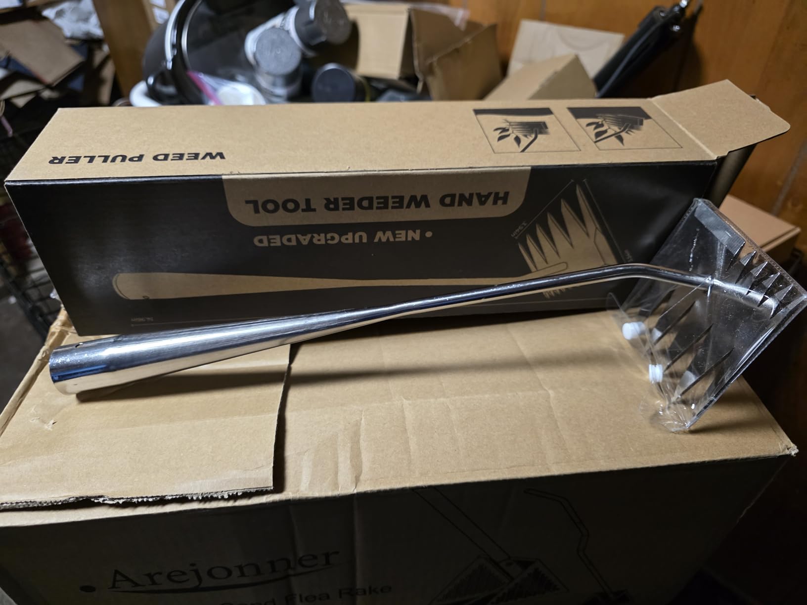 Weed Puller Tool, 2026 Upgraded Portable Manual Weeding Tools Gardening | 6 Teeth Dual Head, Stainless Steel, Durable Build, Hand Weeder Rake, Garden Weed Pulling Tool for Backyard Yard Farm Planting customer photo 1